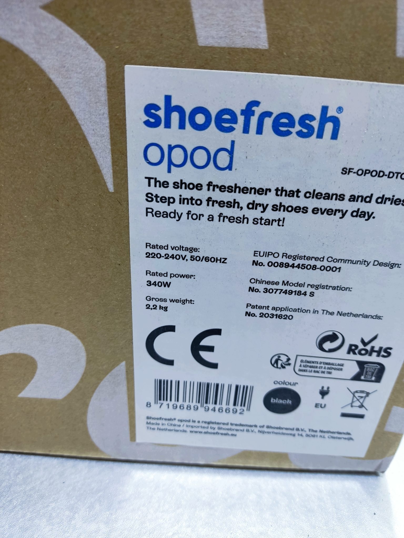 Shoefresh suszarka i odświeżacz do obuwia SF-OPOD-DTCT 340 W — zdjęcie 9
