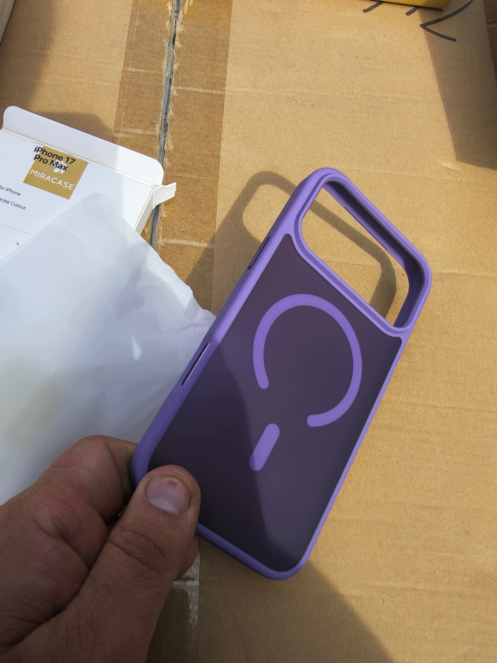 Etui MIRACASE MagSafe do iPhone 17 Pro Max fioletowe case — zdjęcie 5