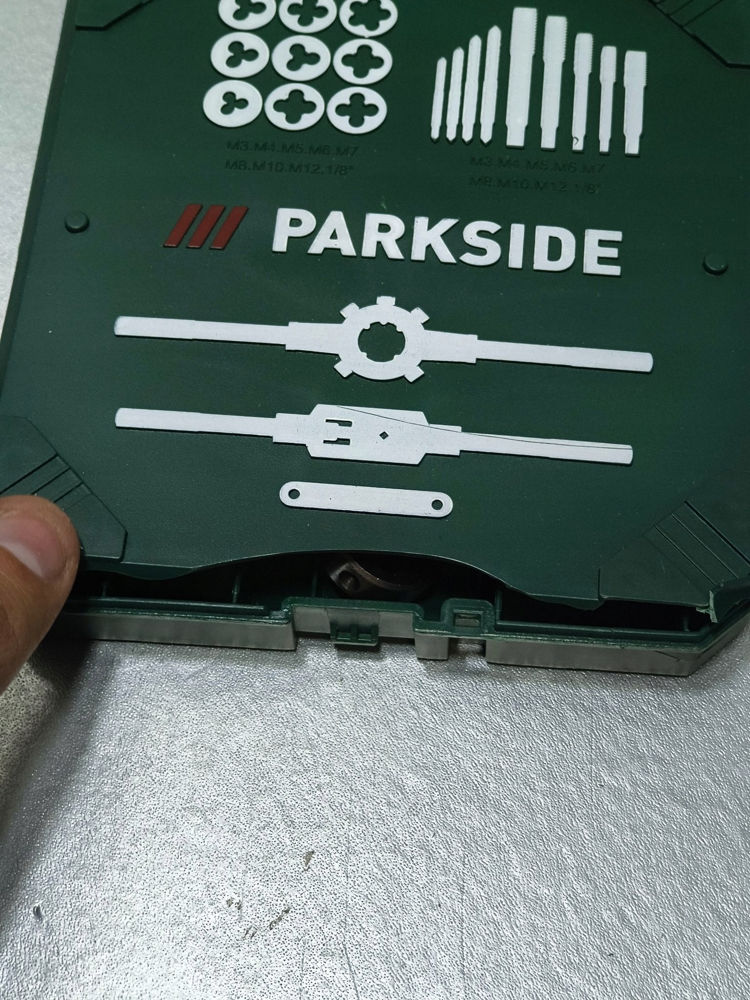 PARKSIDE zestaw gwintowników i narzynek 21 el. M3-M12 — zdjęcie 7