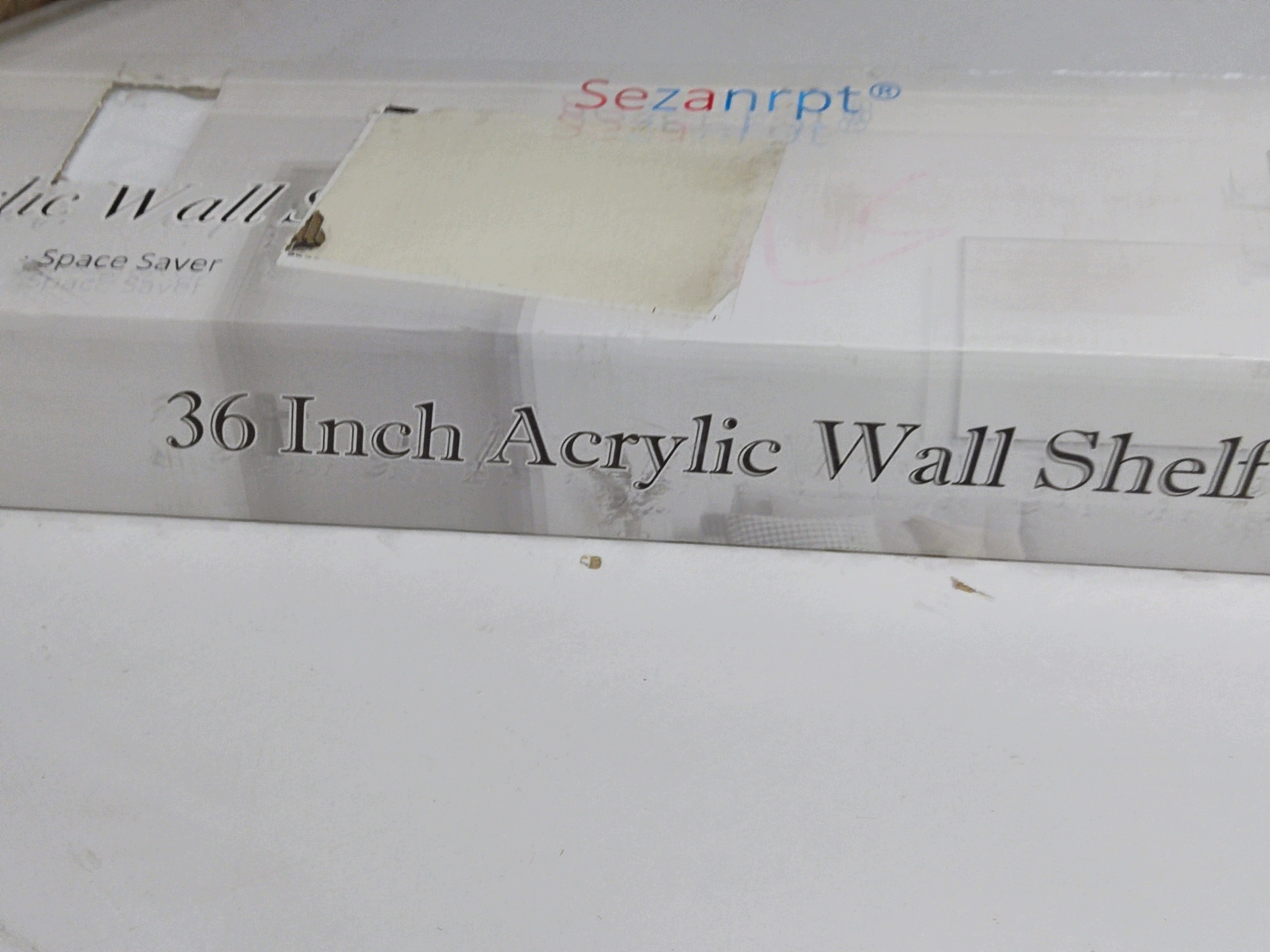 Półki Ścienne Akrylowe 91 cm białe 2 szt. Sezanrpt 90cm — zdjęcie 4