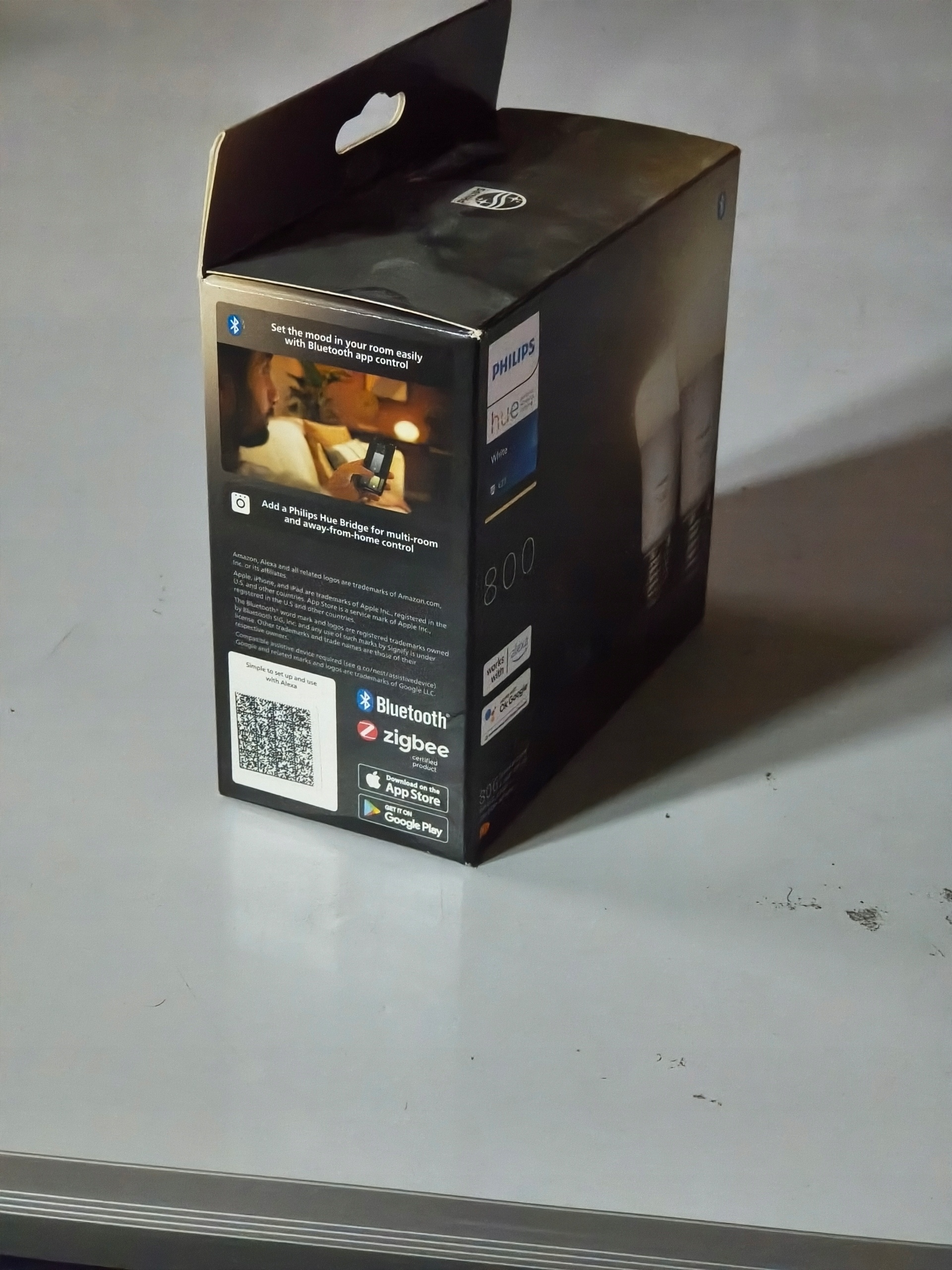 Philips Hue White E27 800lm Bluetooth 2x żarówka LED smart Alexa Google — zdjęcie 4