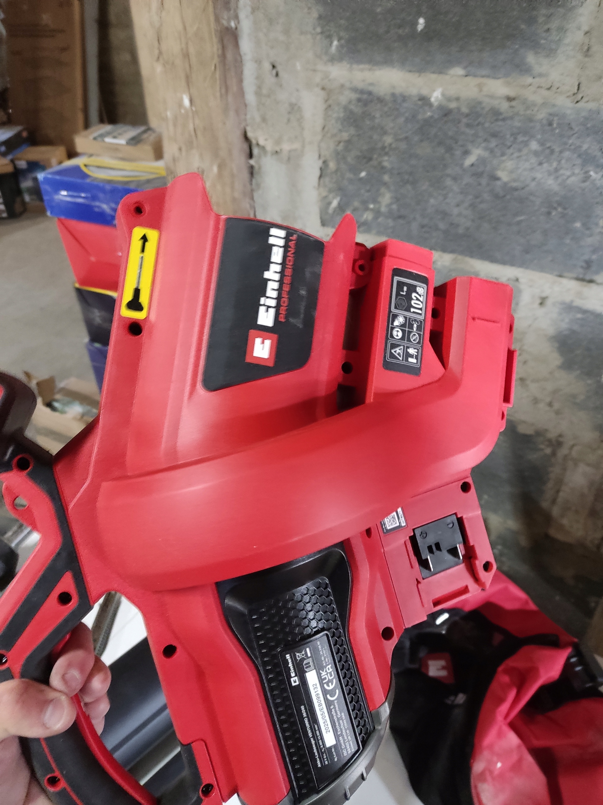 EINHELL GE-CL 36 Li E-Solo dmuchawa odkurzacz do liści 36V TURBO — zdjęcie 5