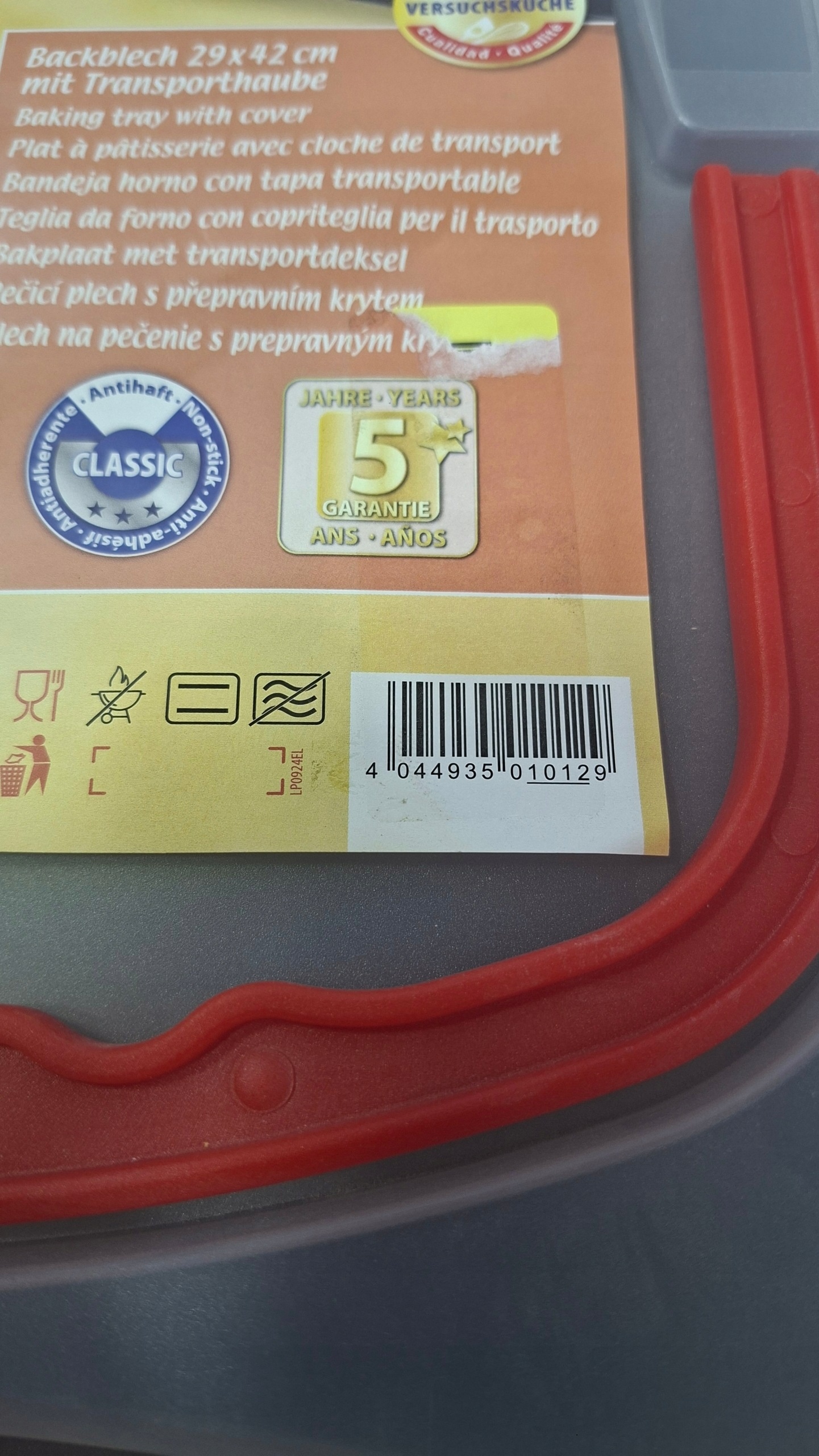 Dr. Oetker Bake & Go blacha do pieczenia z pokrywą 29x42x4 cm — zdjęcie 4