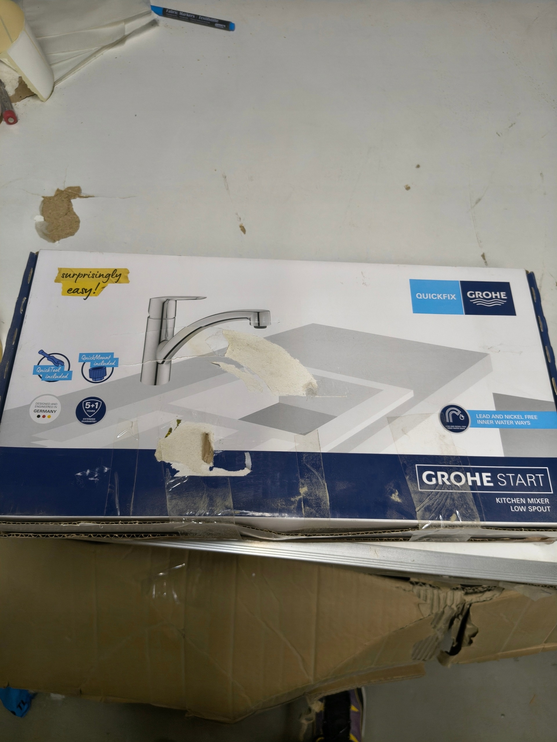 Bateria kuchenna stojąca Grohe Start srebrny — zdjęcie 3