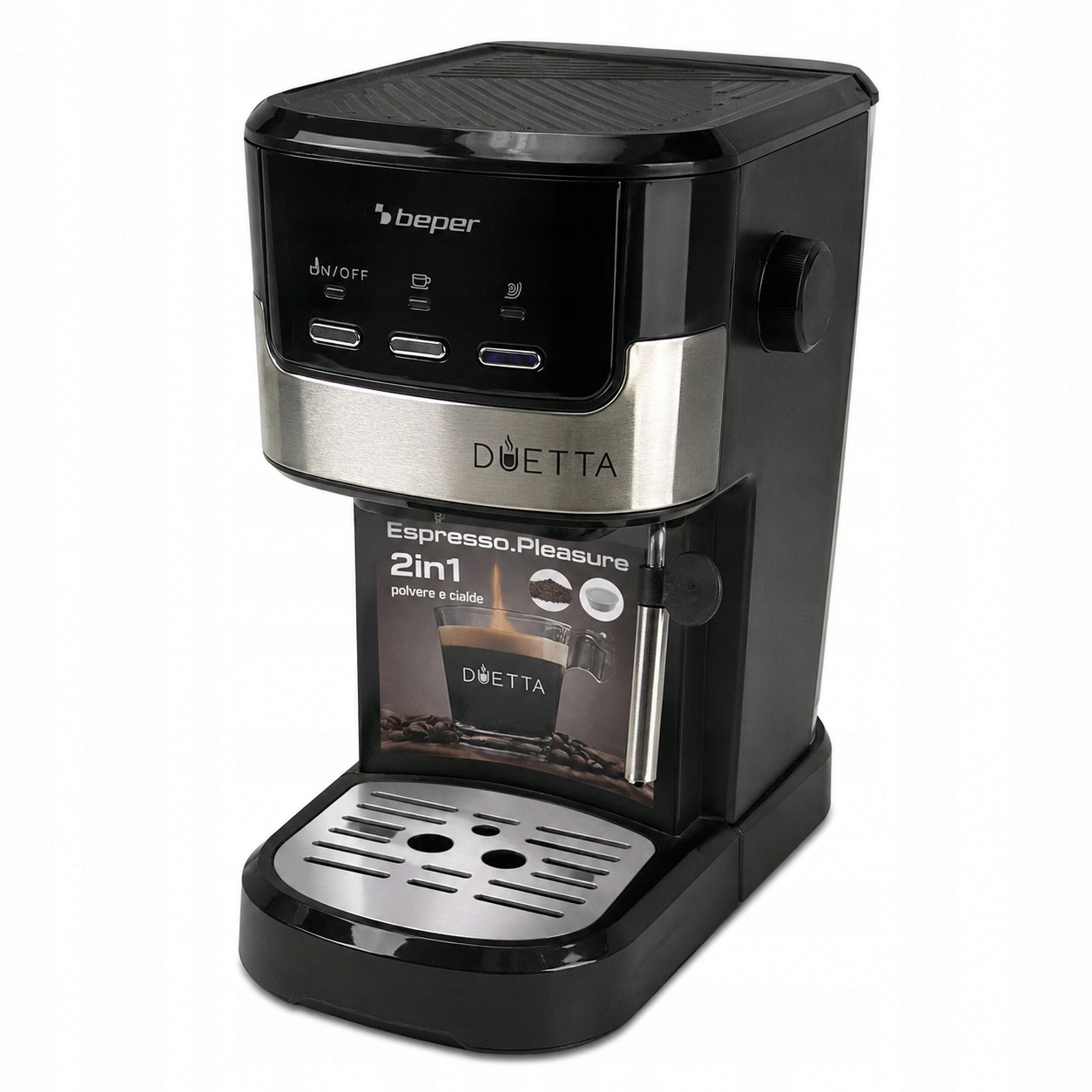 Beper Duetta Ekspres do Kawy 2w1 Kolbowy Powystawowy Spieniacz Mleka — zdjęcie 2