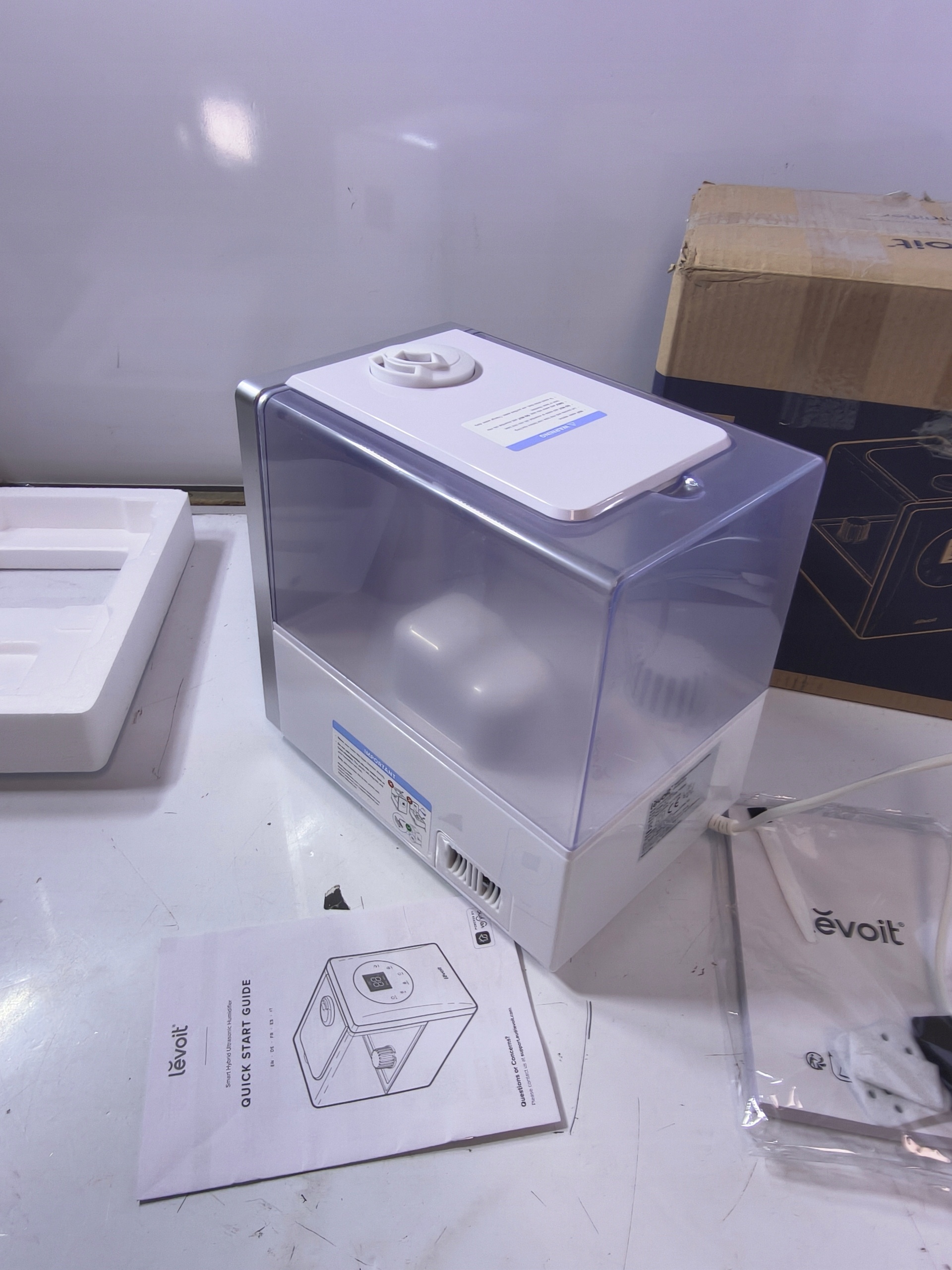 Levoit LV600S Smart Hybrid Nawilżacz Powietrza 6L WiFi Ciepła Zimna Mgiełka — zdjęcie 3