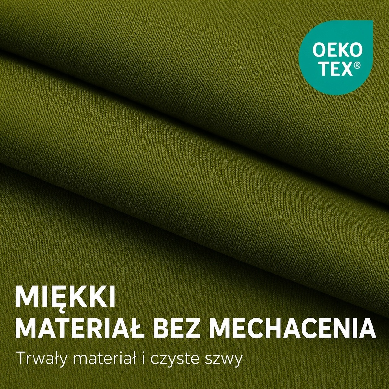 Zasłona zaciemniająca na przelotkach 75% blackout zielona 150x195 CM — zdjęcie 3