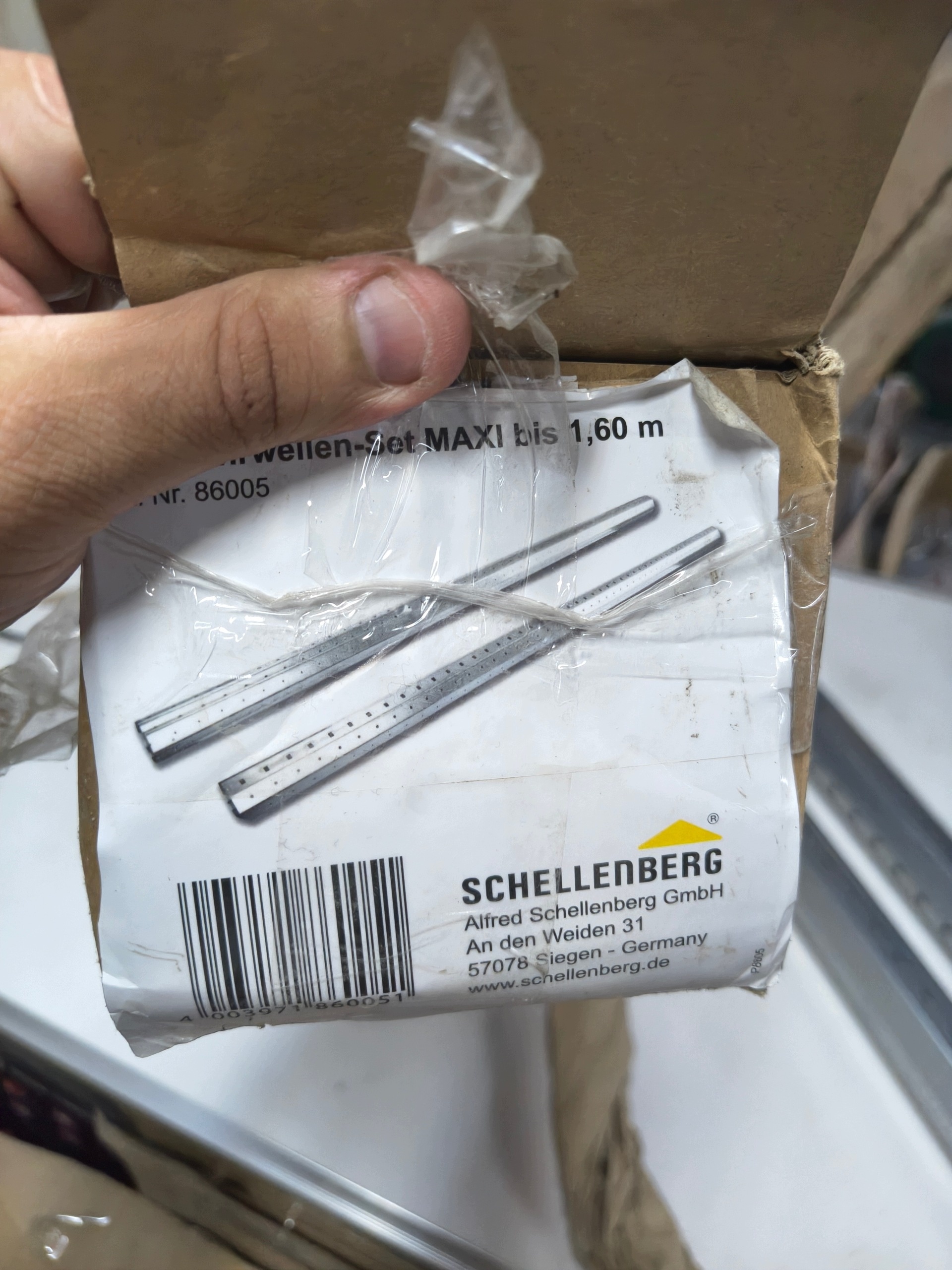 Schellenberg 86005 wałek ośmiokątny do rolet MAXI do 160 cm Ø60 mm — zdjęcie 3