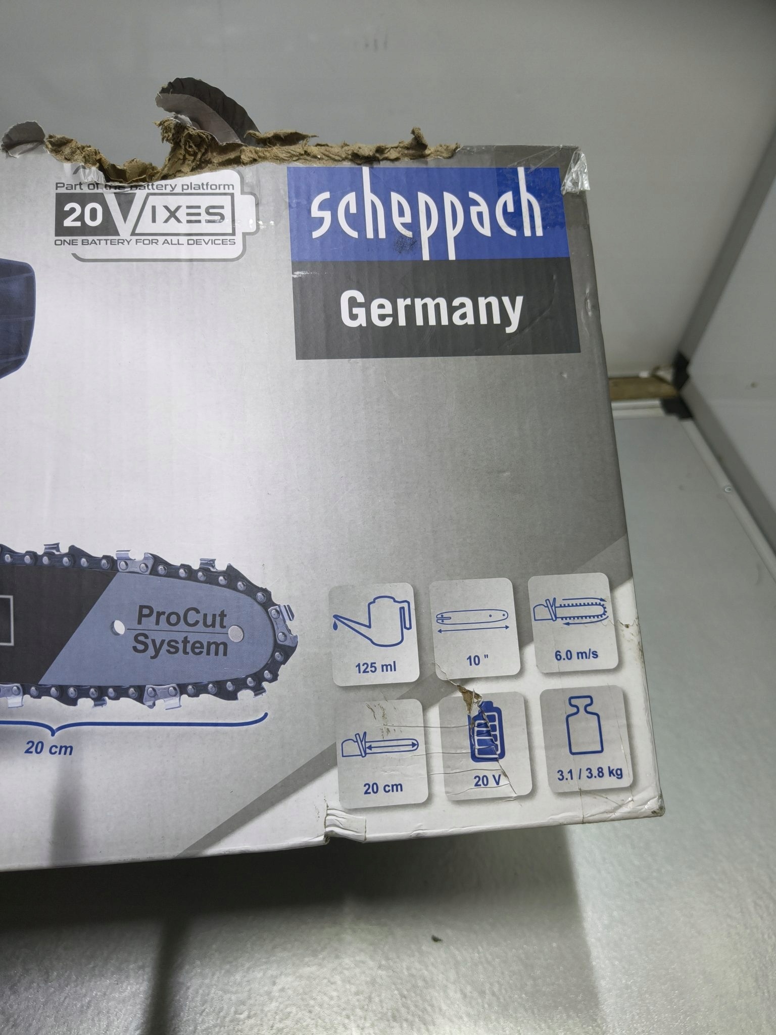 Scheppach pilarka łańcuchowa C-CS254-X 20 V 25 cm — zdjęcie 9