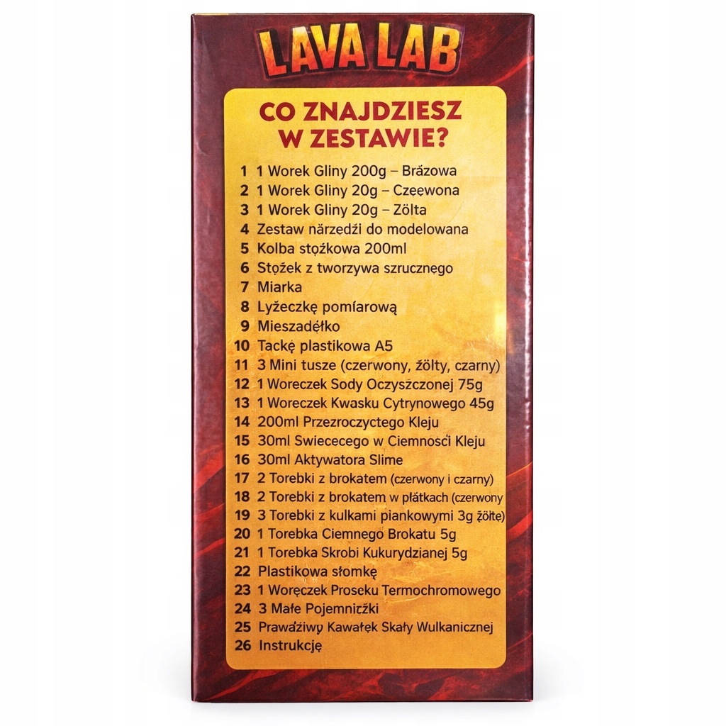 Zestaw naukowy Lava Lab – eksperymenty wulkaniczne STEM 35 elementów — zdjęcie 4