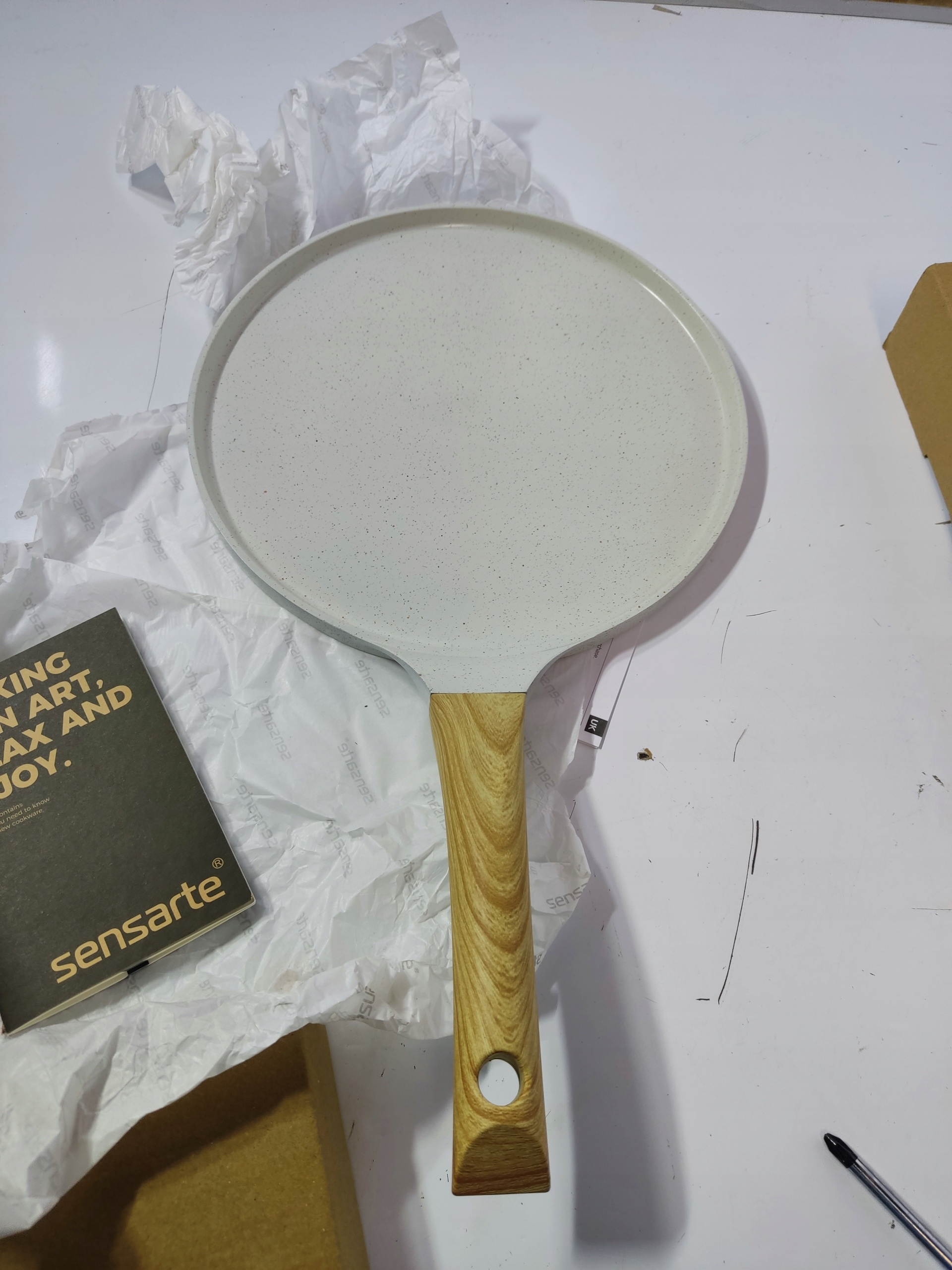 patelnia do naleśników sensarte 26 cm indukcja gazówka non stick — zdjęcie 8