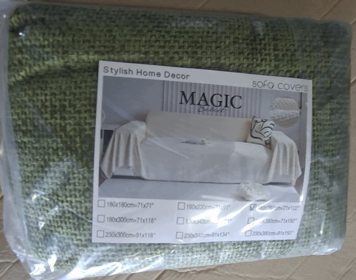 MAGIC Select Narzuta na sofę i kanapę ZIELONA 180x260 cm — zdjęcie 5