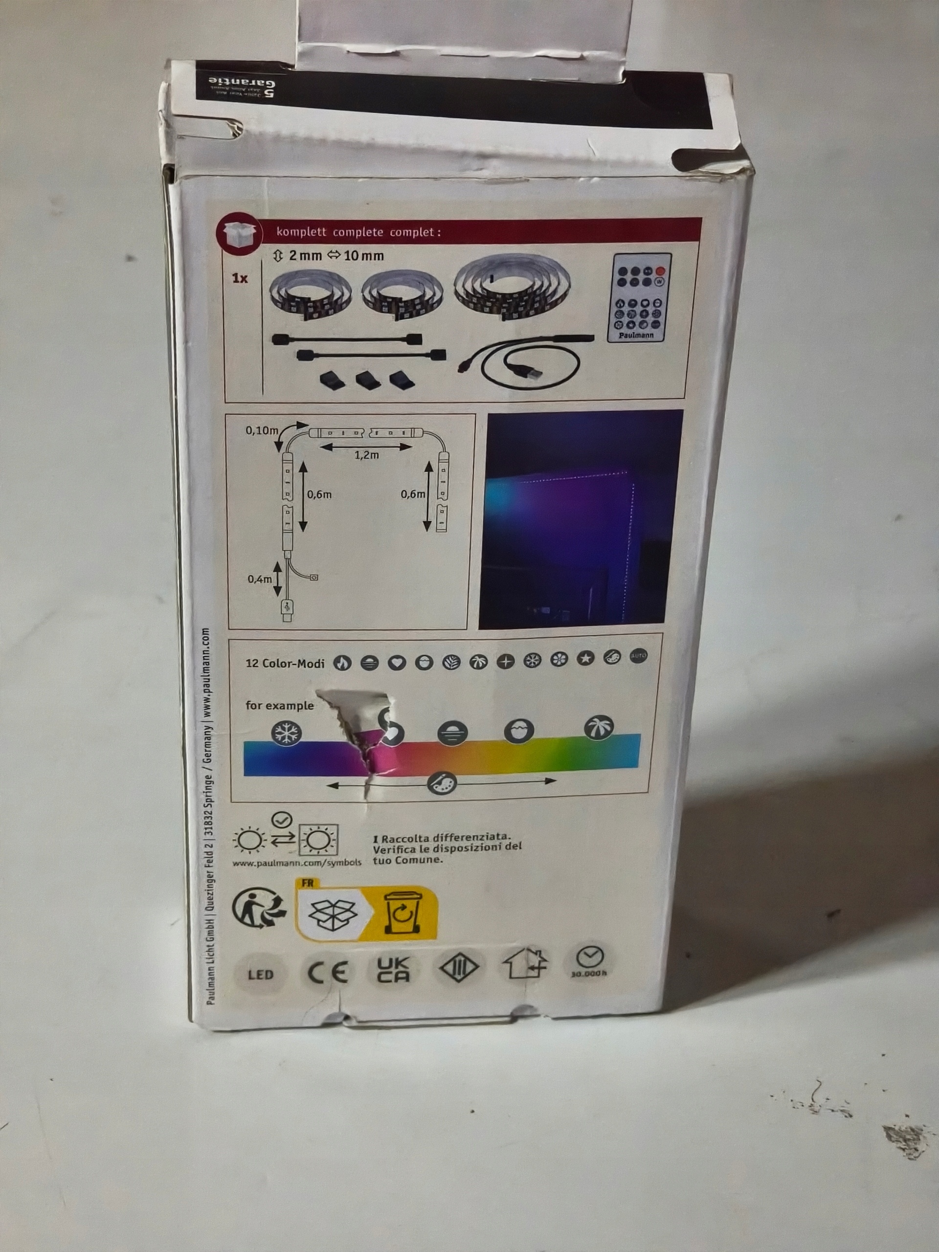 Paulmann USB TV Strips 65" RGB LED 2,4 m pilot USB EntertainLED — zdjęcie 3