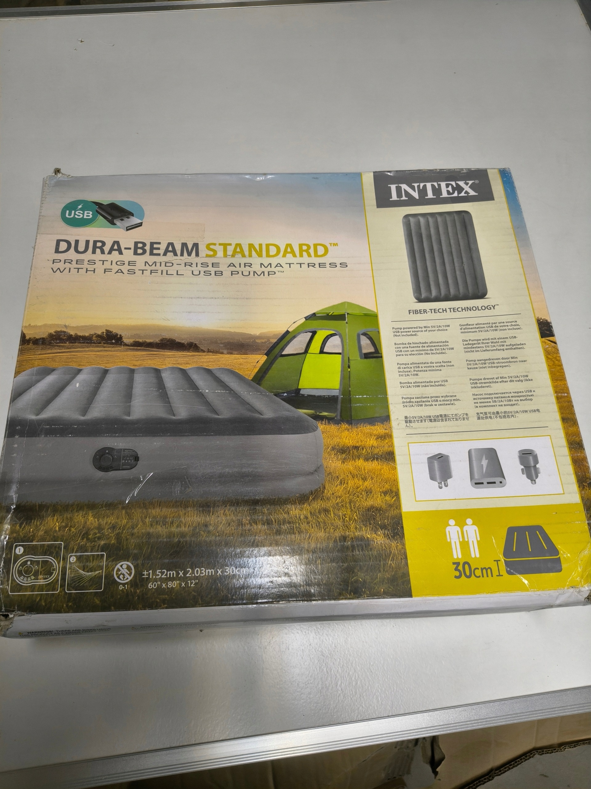 Tytuł Allegro Materac Dmuchany Intex Dura-Beam Standard 152x203x30 cm — zdjęcie 10