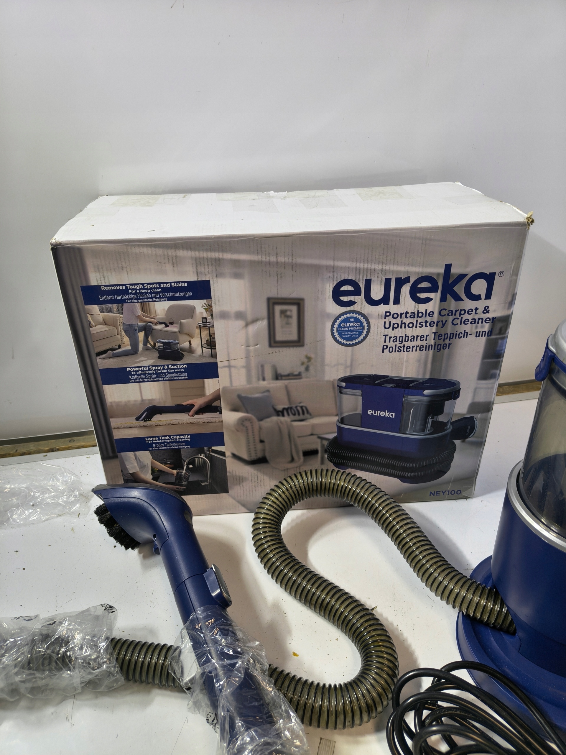 Eureka NEY100 odkurzacz piorący tapicerki dywanów ekstraktor plam 5,5ft — zdjęcie 4
