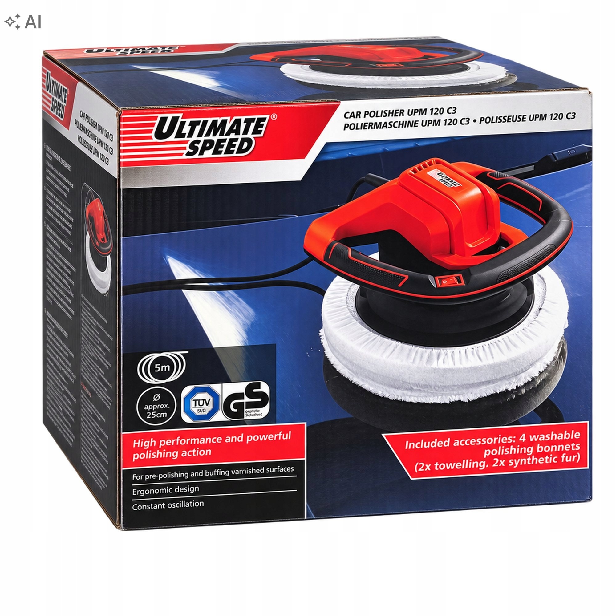 Ultimate Speed polerka samochodowa 120 W UPM 120 C3 — zdjęcie 2