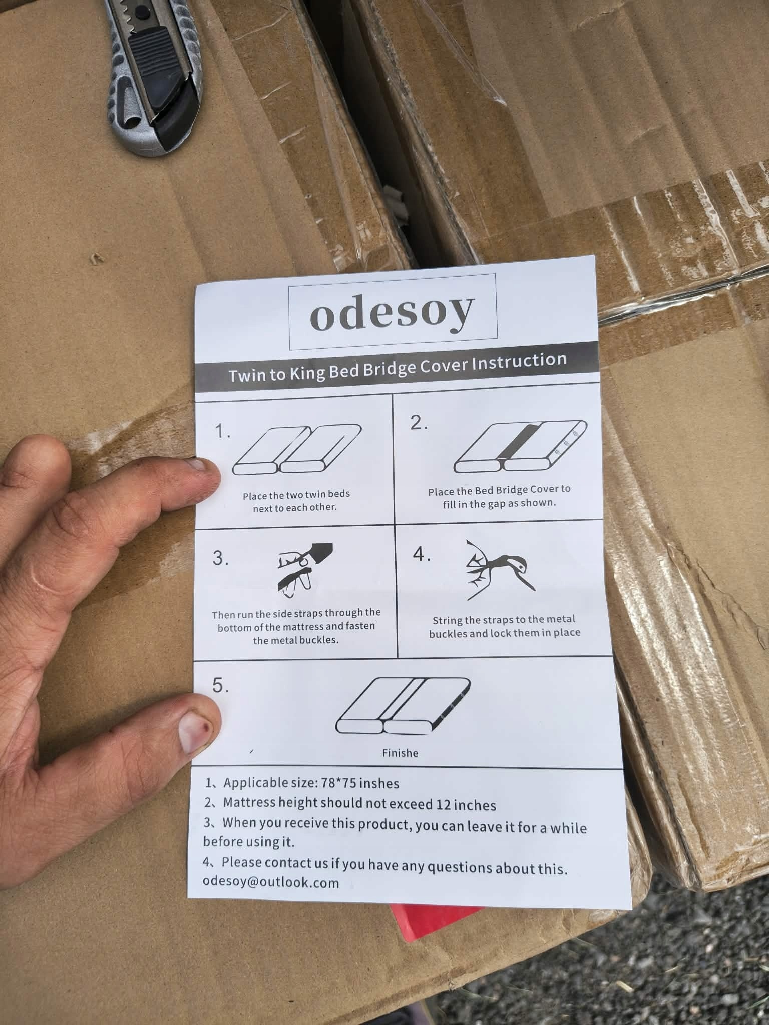 Łącznik do materacy z pasami 200×25 cm Klin Mostek do łóżek — zdjęcie 7