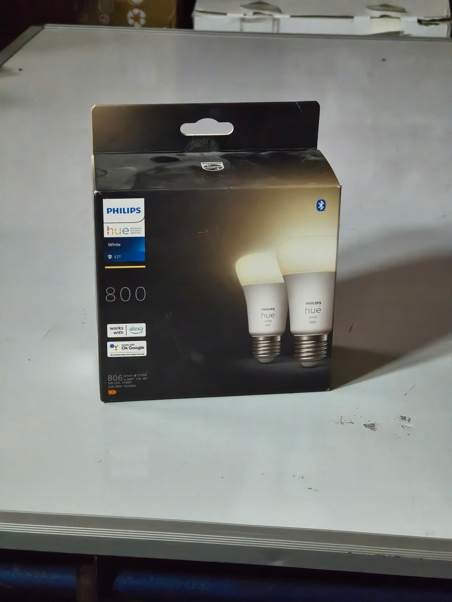 Philips Hue White E27 800lm Bluetooth 2x żarówka LED smart Alexa Google — zdjęcie 3