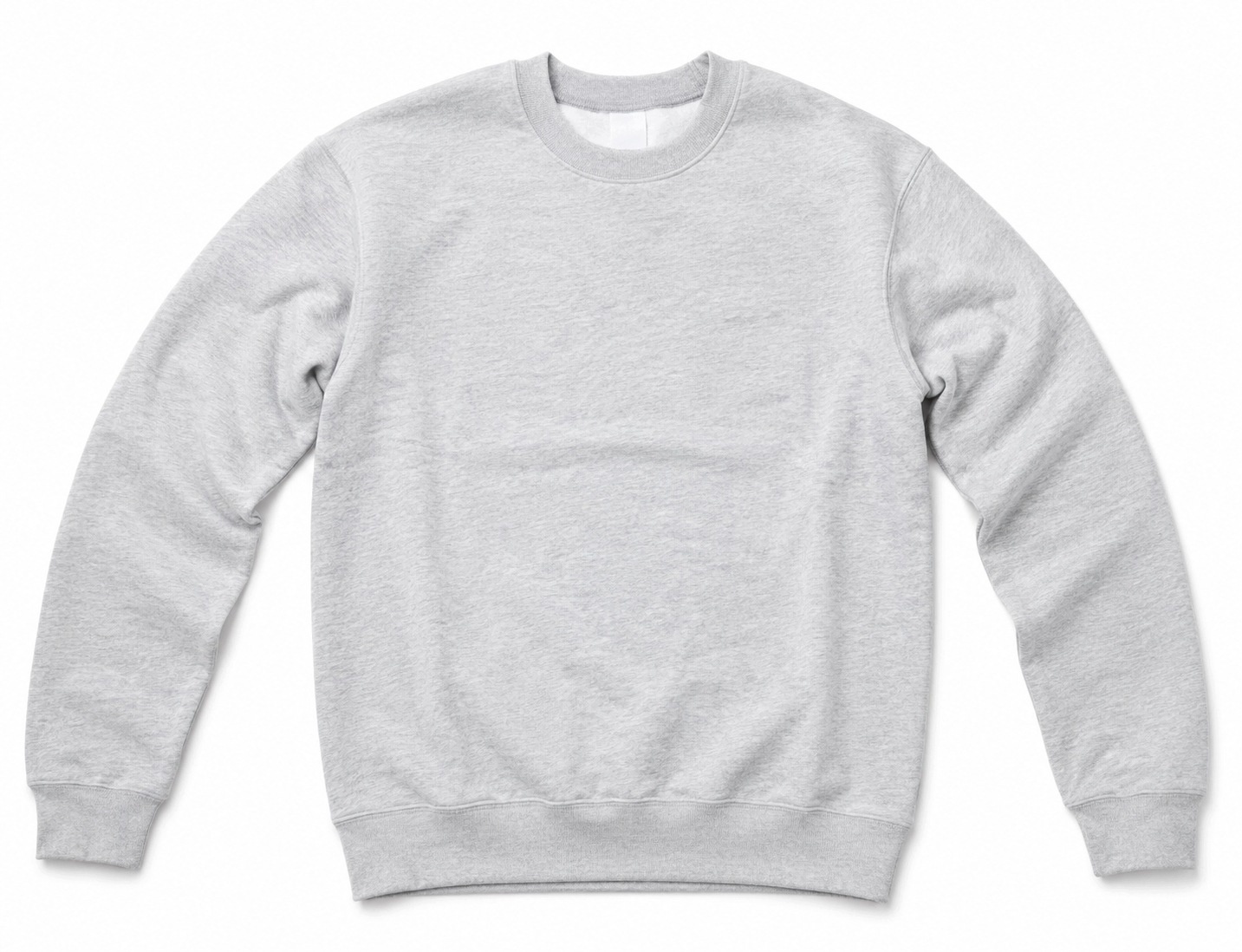 Bluza Damska Szara Basic Ocieplana Klasyczna Bawełniana Rozmiar L — zdjęcie 2