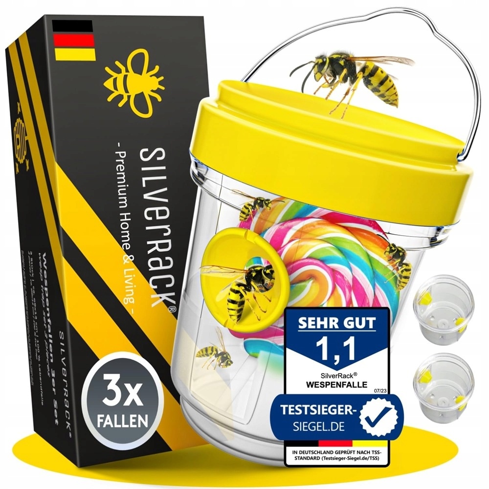 Pułapka na Osy Wielokrotnego Użytku 3 szt. SilverRack — zdjęcie 2