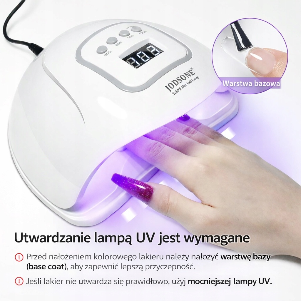 6 x Lakier hybrydowy JODSONE 10 ml UV LED wysoki połysk 6 kolorów — zdjęcie 5
