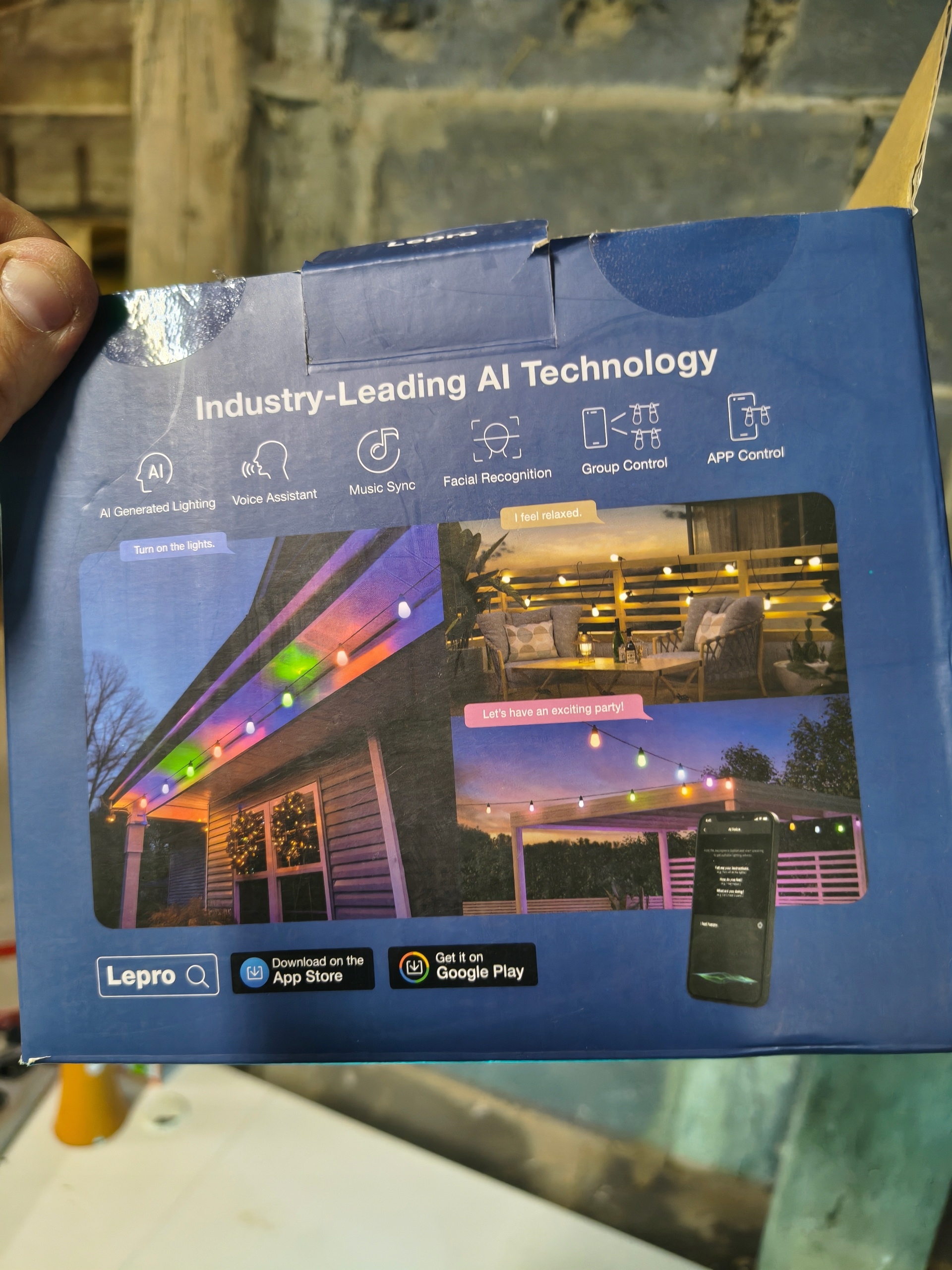Girlanda ogrodowa LED Lepro ZB1 RGB + ciepła biel 15m IP65 smart apka — zdjęcie 4