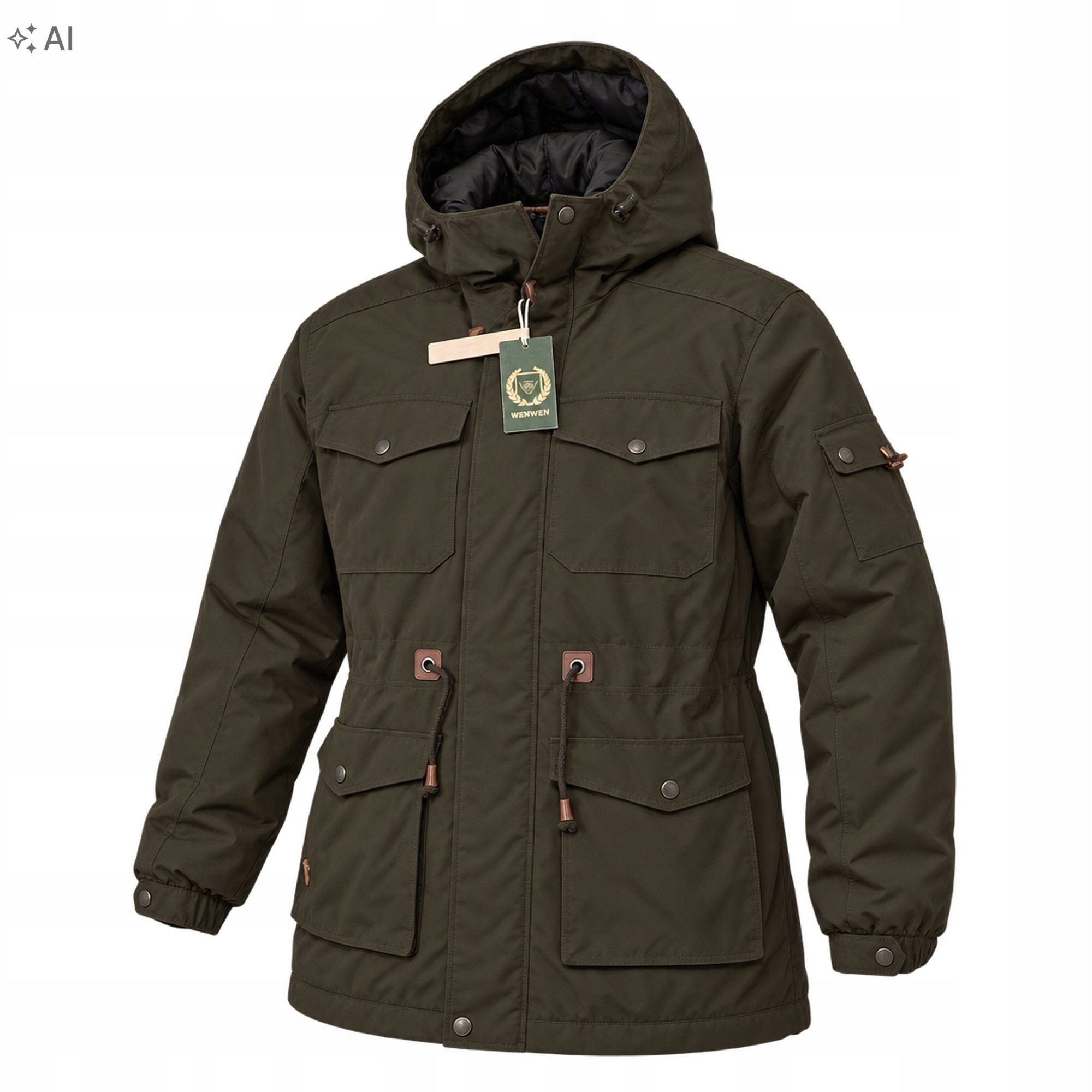 WenVen zimowa kurtka parka męska XL (EU/UK) — zdjęcie 2