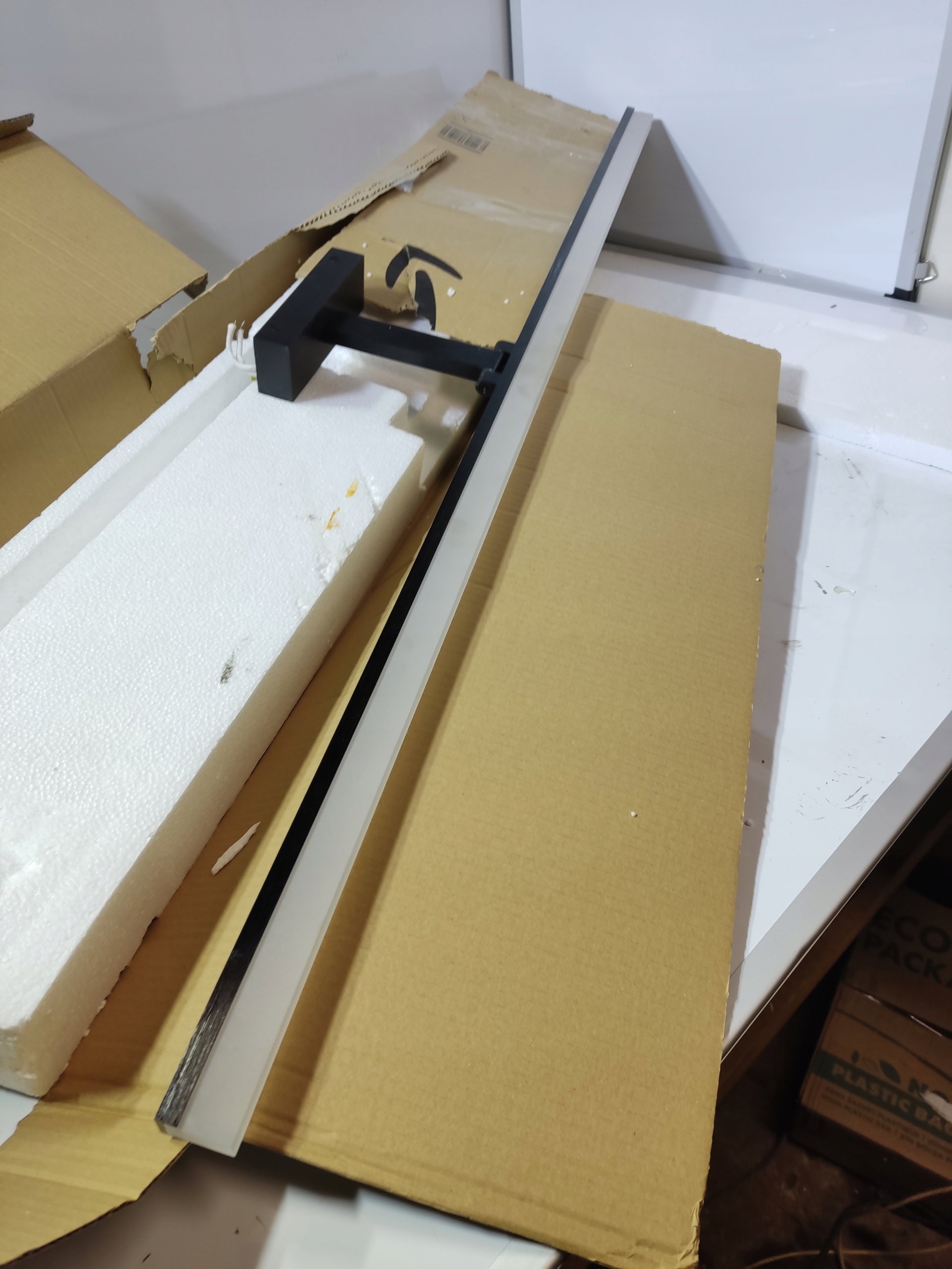 Nowoczesny kinkiet łazienkowy LED 100 cm czarny IP44 nad lustro Reality — zdjęcie 4