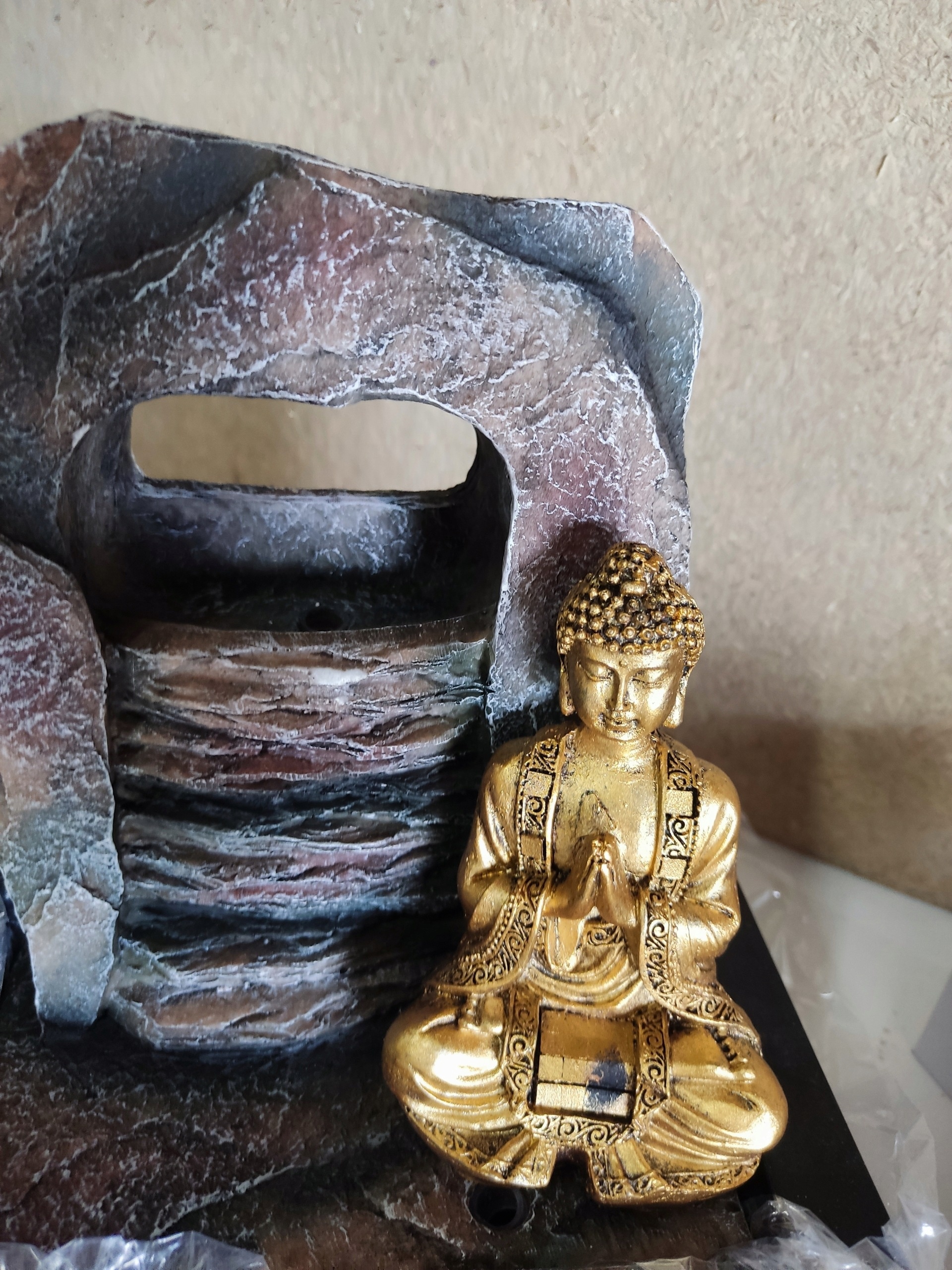 Fontanna pokojowa Budda Zen LED dekoracyjna Feng Shui wodospad — zdjęcie 6