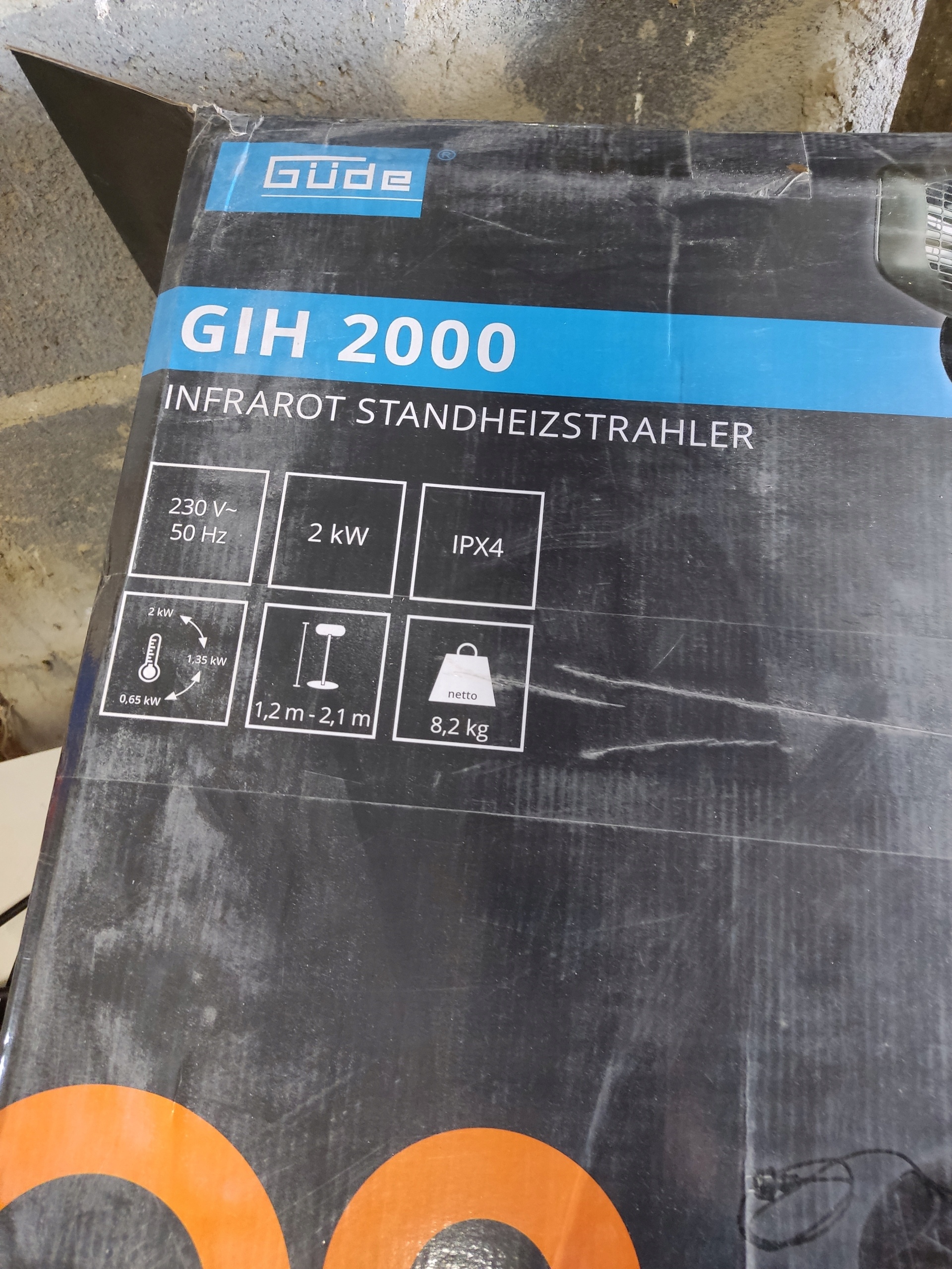 Grzejnik stojący na podczerwień GIH 2000 — zdjęcie 5