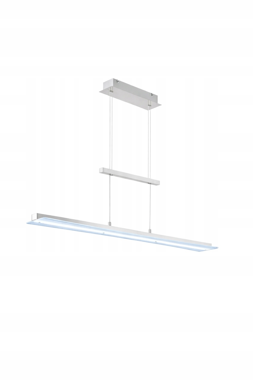 Lampa wisząca LED 85 cm nowoczesna sufitowa listwa LED srebrna regulowana — zdjęcie 2