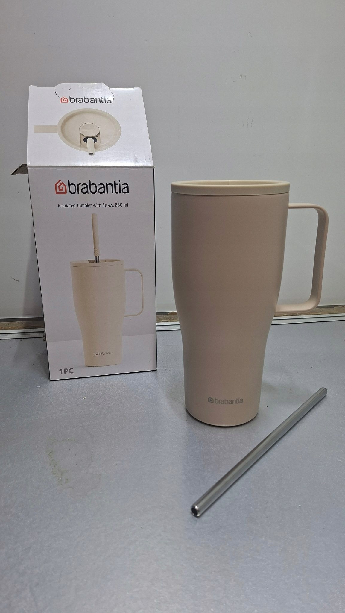 Brabantia Kubek termiczny ze słomką P5114442 0.83 — zdjęcie 5