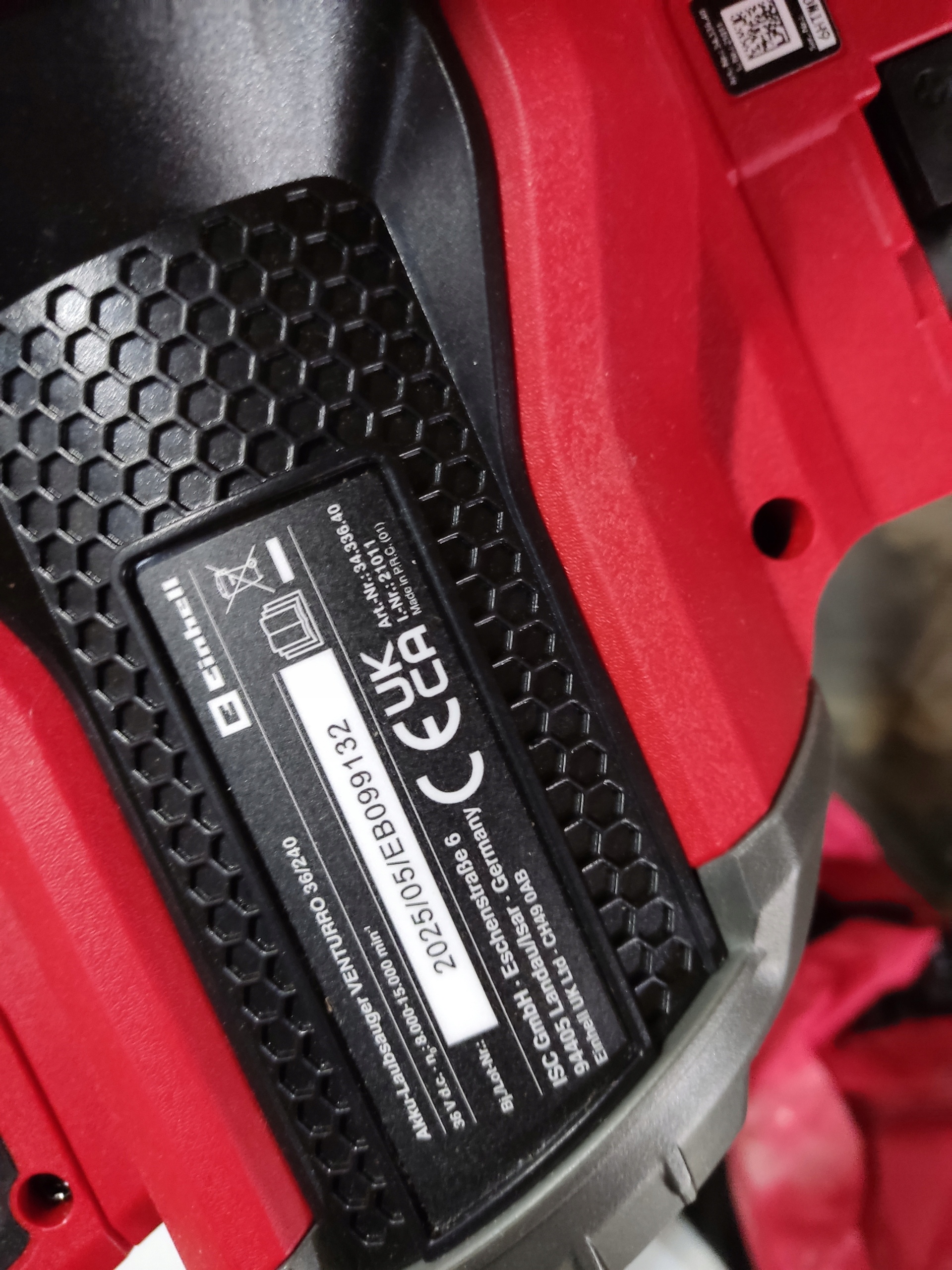 EINHELL GE-CL 36 Li E-Solo dmuchawa odkurzacz do liści 36V TURBO — zdjęcie 4
