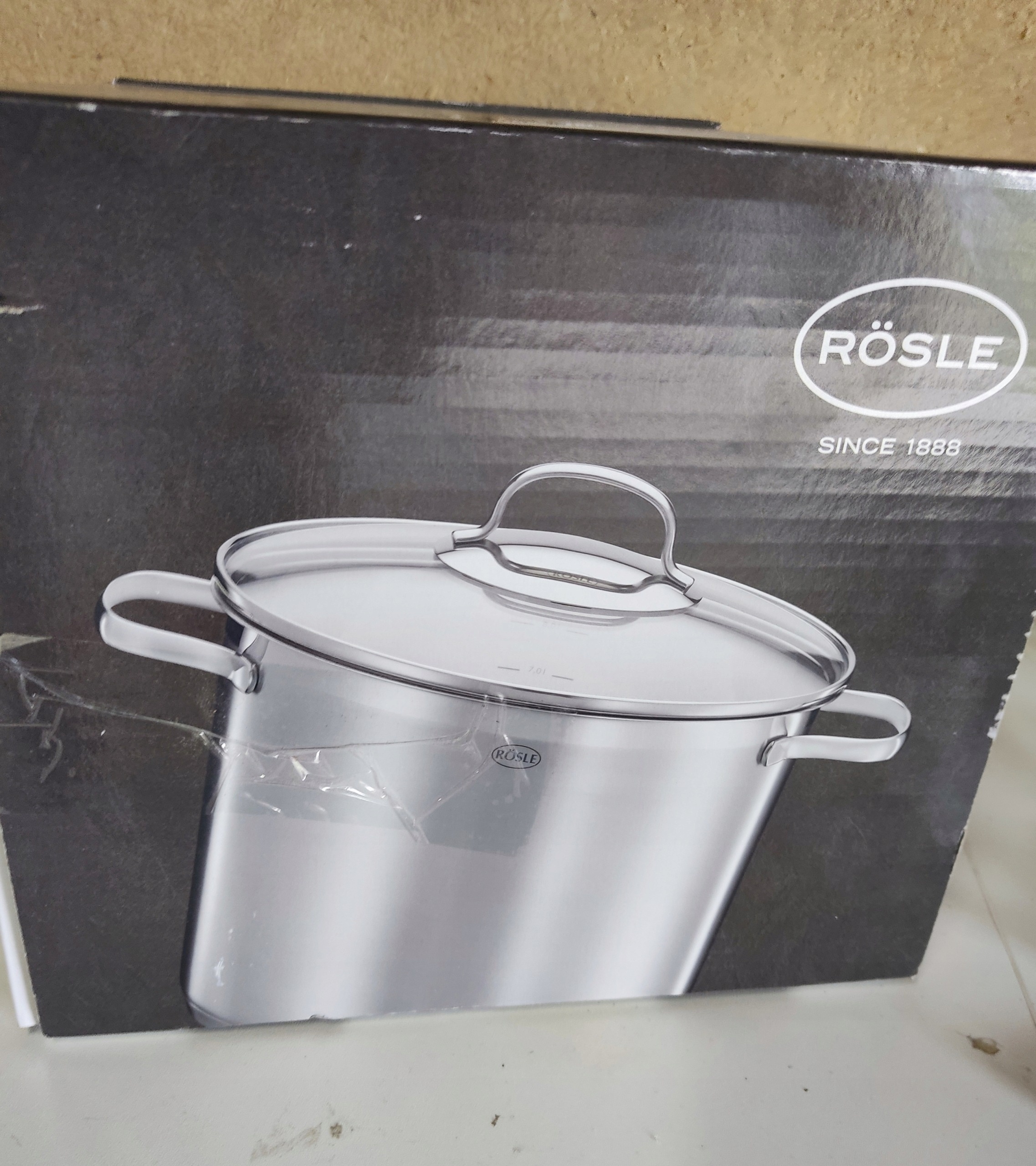 RÖSLE Elegance garnek 8 L 24 cm stal 18/10 pokrywka indukcja — zdjęcie 11