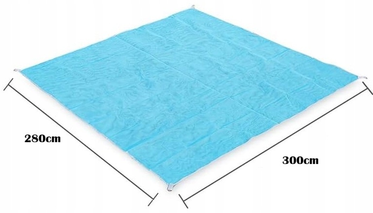 RETOO koc plażowy piknikowy 300x280 cm odporny na piasek wodoodporny — zdjęcie 3