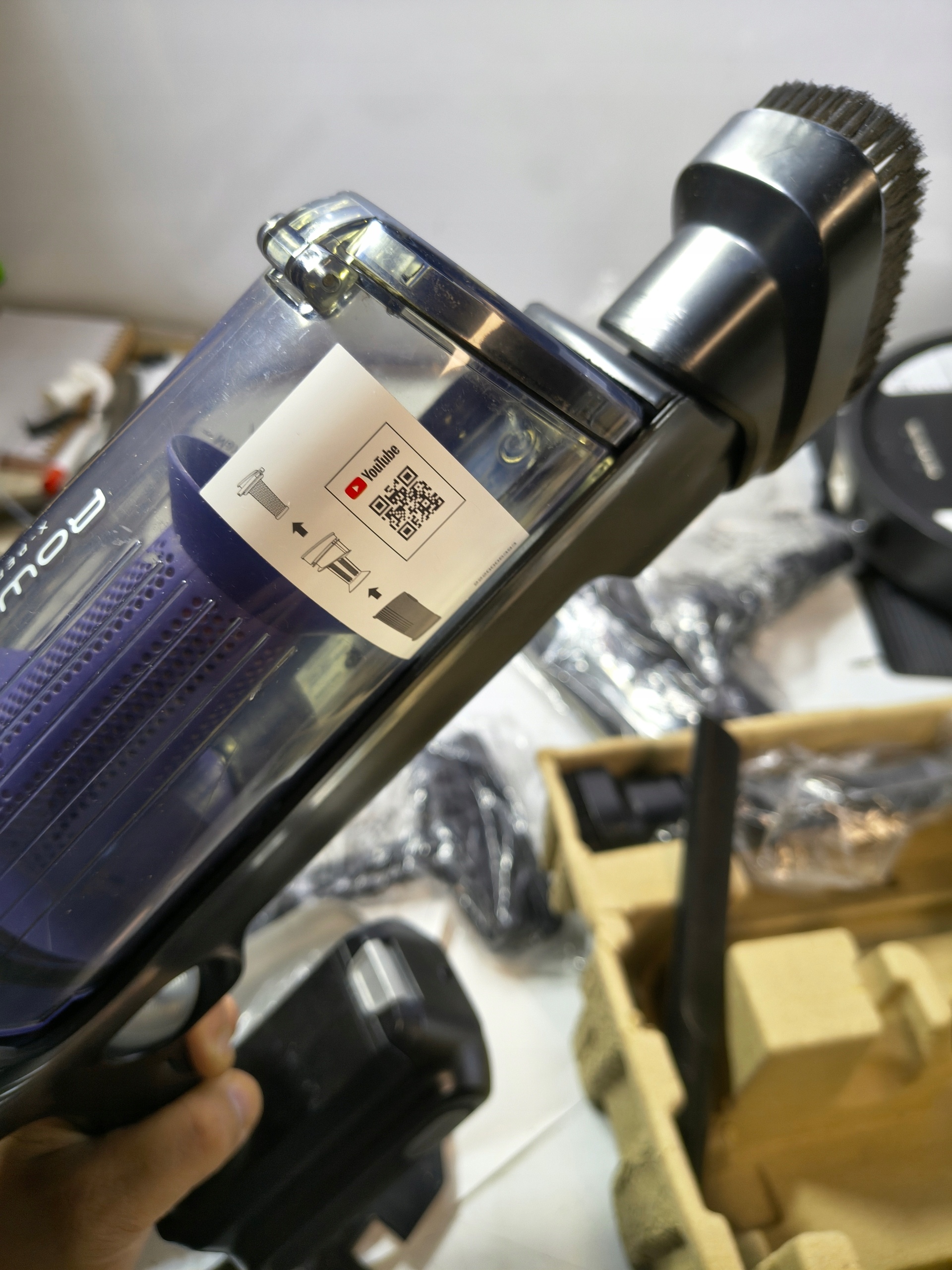 ODKURZACZ PIONOWY BEZPRZEWODOWY ROWENTA X-PERT 7.60 RH6A33WO 18,5V KOMPLET — zdjęcie 3
