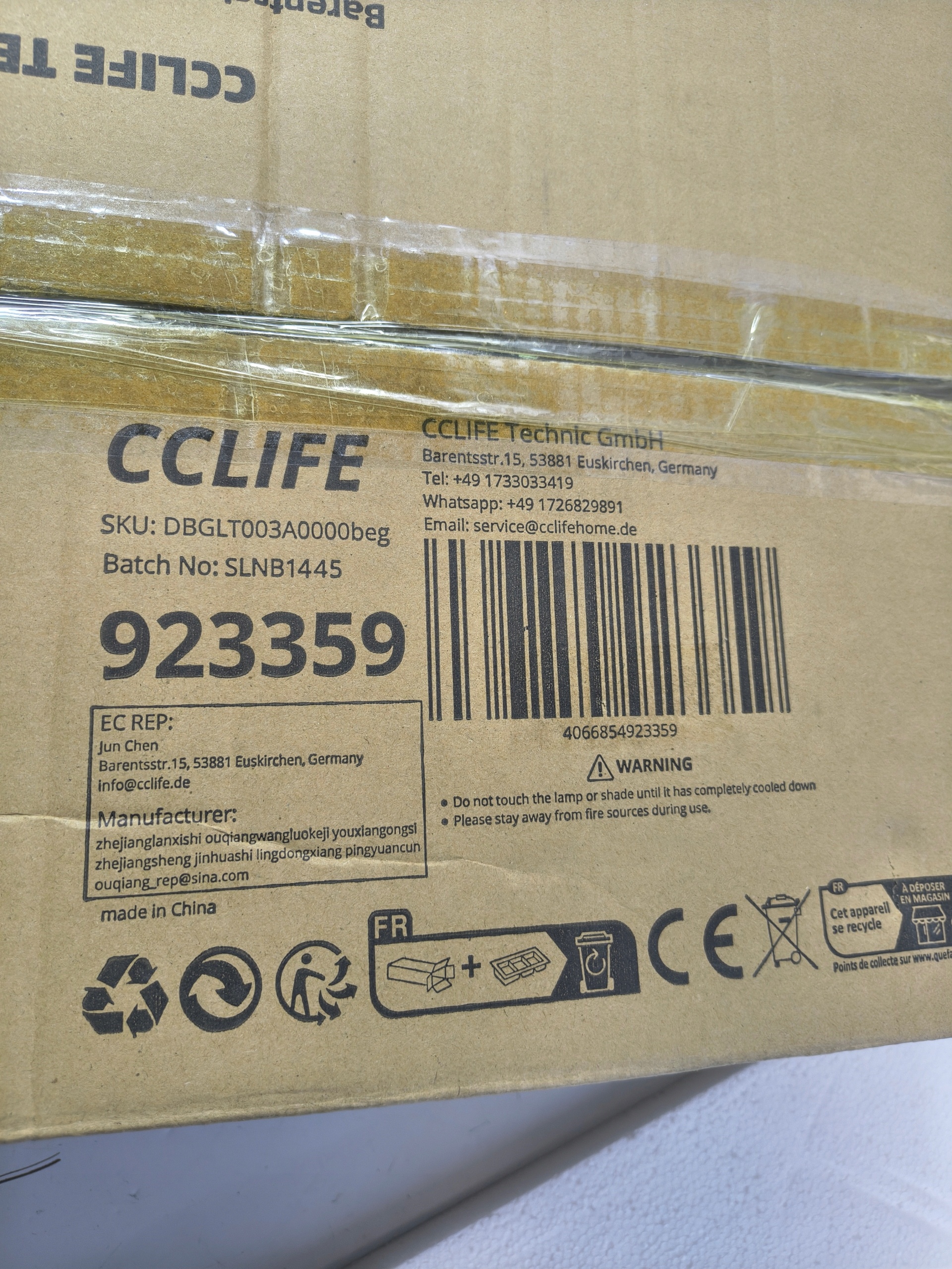 Lampa Podłogowa Stojąca LED E27 z Abażurem Beżowa Czarna 60W Nowoczesna — zdjęcie 3