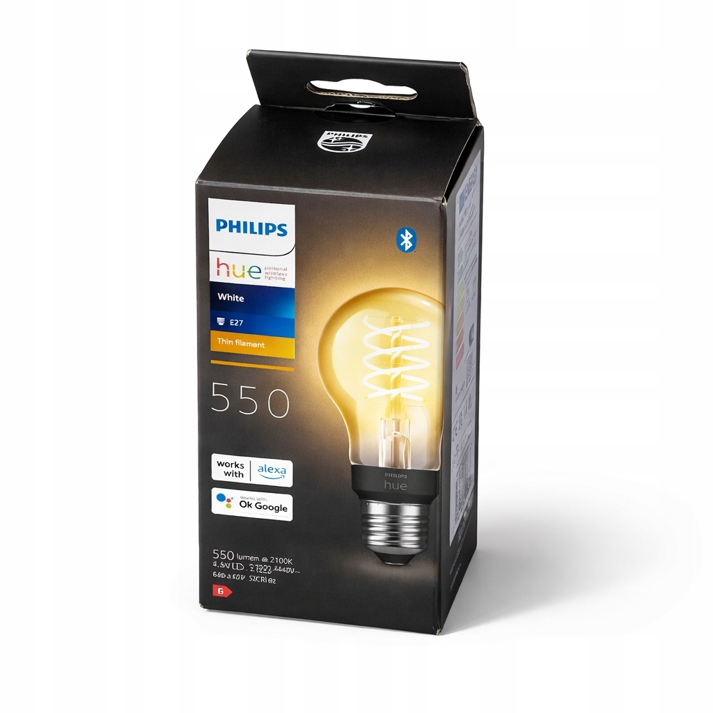 Philips Hue White E27 filament 7.2W 550lm Bluetooth ZigBee LED — zdjęcie 2