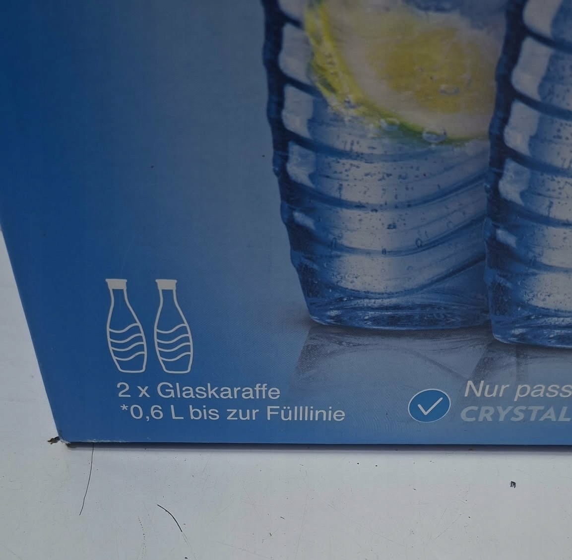 Butelki szklane SodaStream Crystal 0,7L 2 szt. z korkami Oryginał — zdjęcie 5