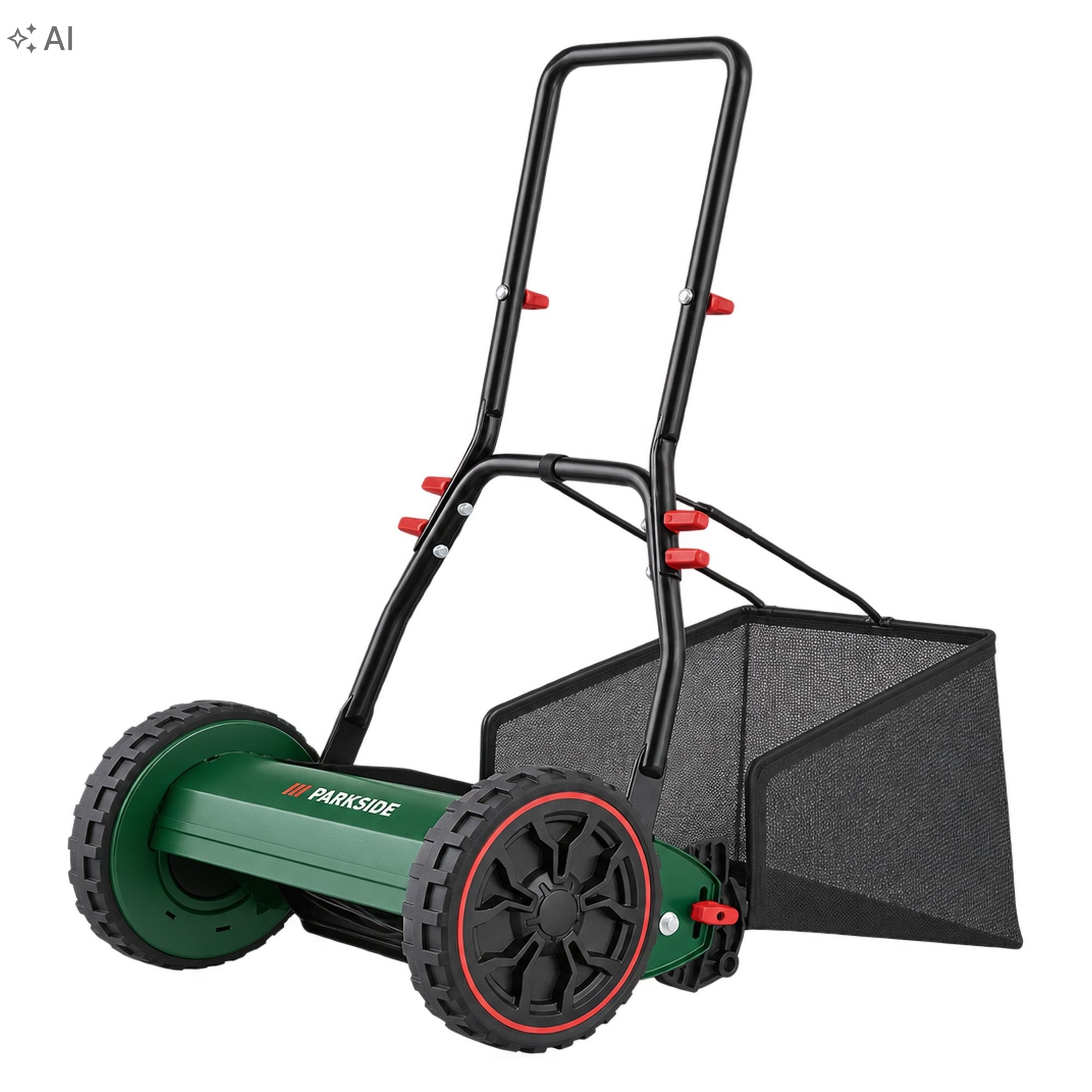 Parkside ręczna kosiarka bębnowa z koszem 30 cm — zdjęcie 2
