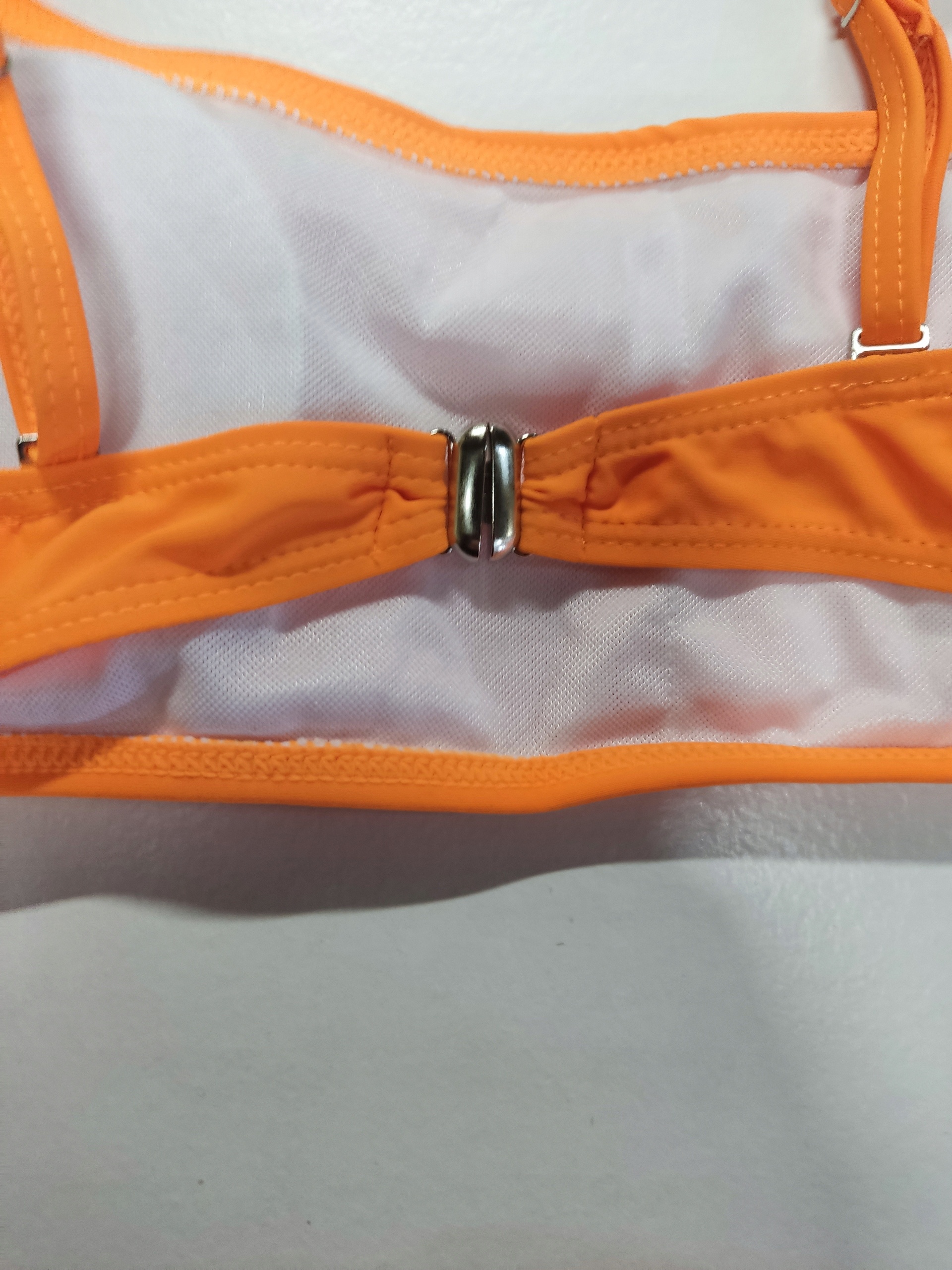Damski strój kąpielowy bikini pomarańczowy neon rozmiar M — zdjęcie 5
