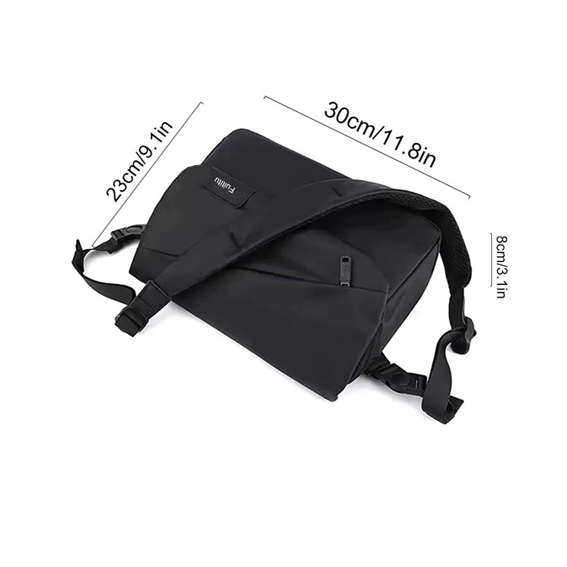 Torba na ramię męska Messenger na laptopa – wodoodporna – granatowa — zdjęcie 6