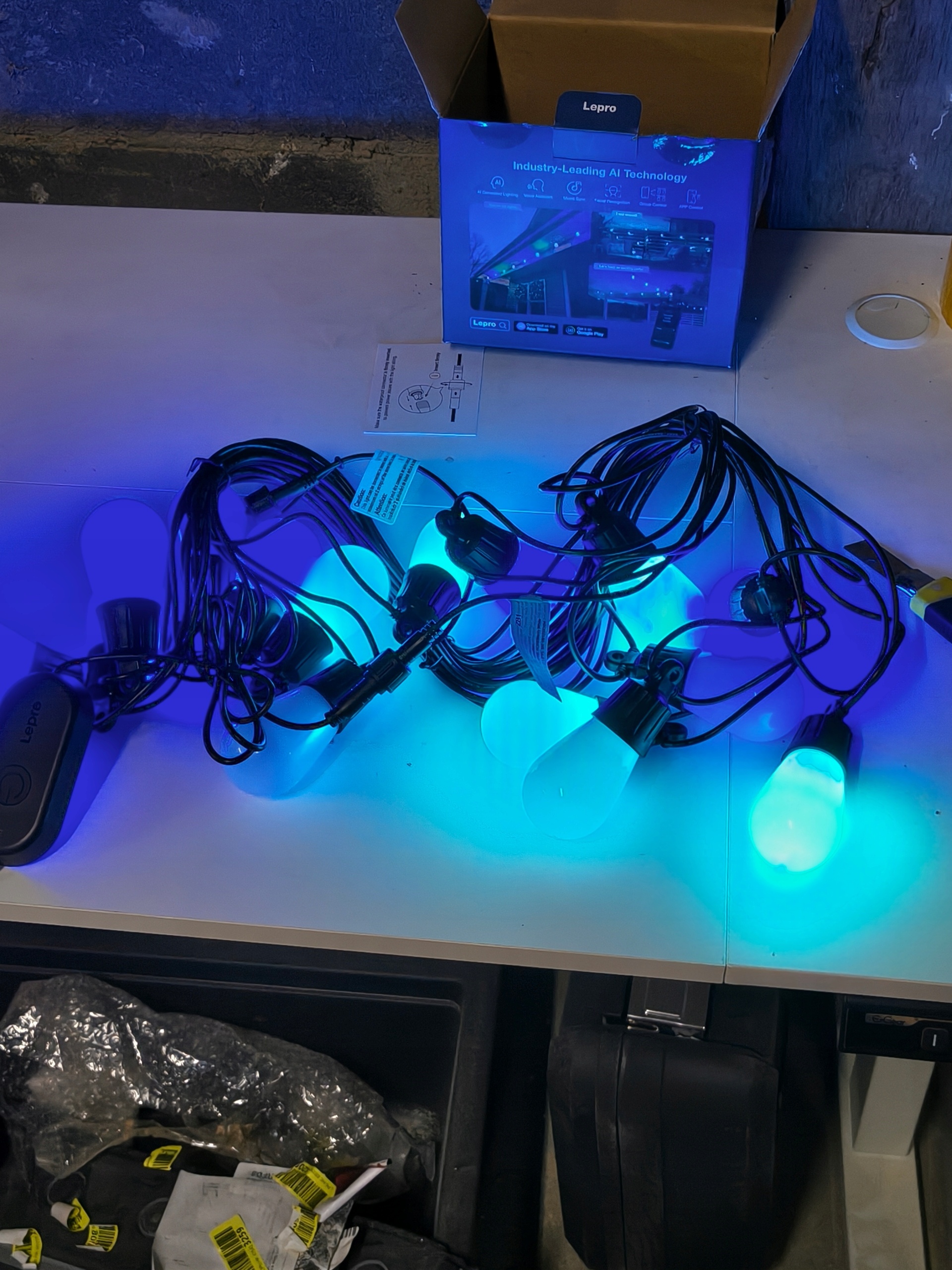 Girlanda ogrodowa LED Lepro ZB1 RGB + ciepła biel 15m IP65 smart apka — zdjęcie 6