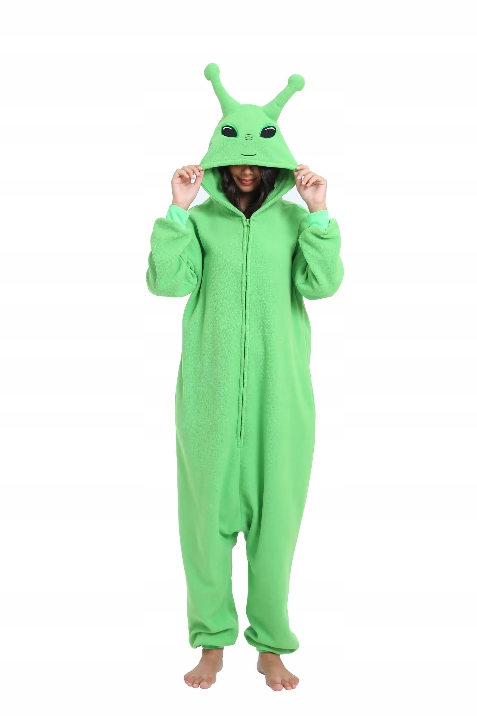 Kombinezon Onesie Alien Zielony Piżama Kigurumi Ufo Kosmita Obcy — zdjęcie 3