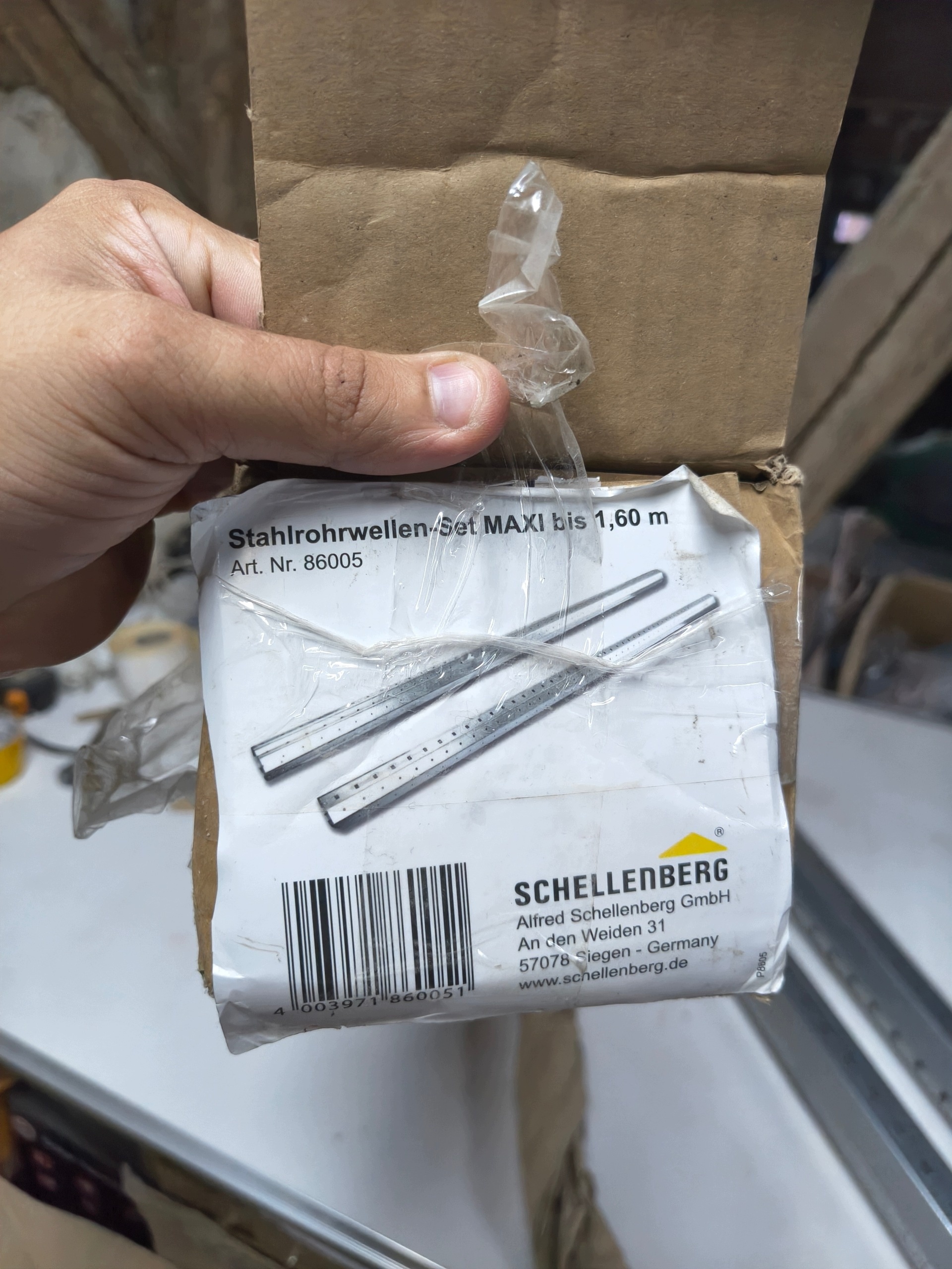 Schellenberg 86005 wałek ośmiokątny do rolet MAXI do 160 cm Ø60 mm — zdjęcie 5